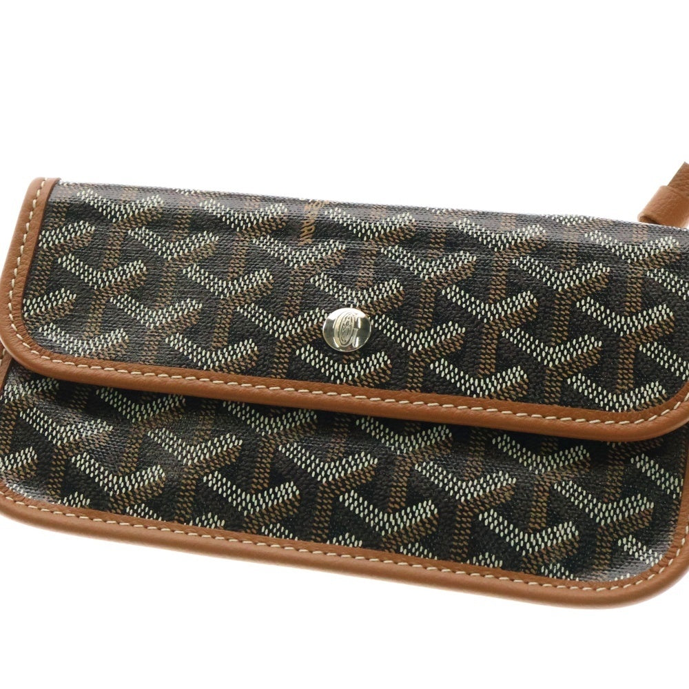GOYARD(ゴヤール) サンルイPM ポーチ付 レザートートバッグ ブラウン