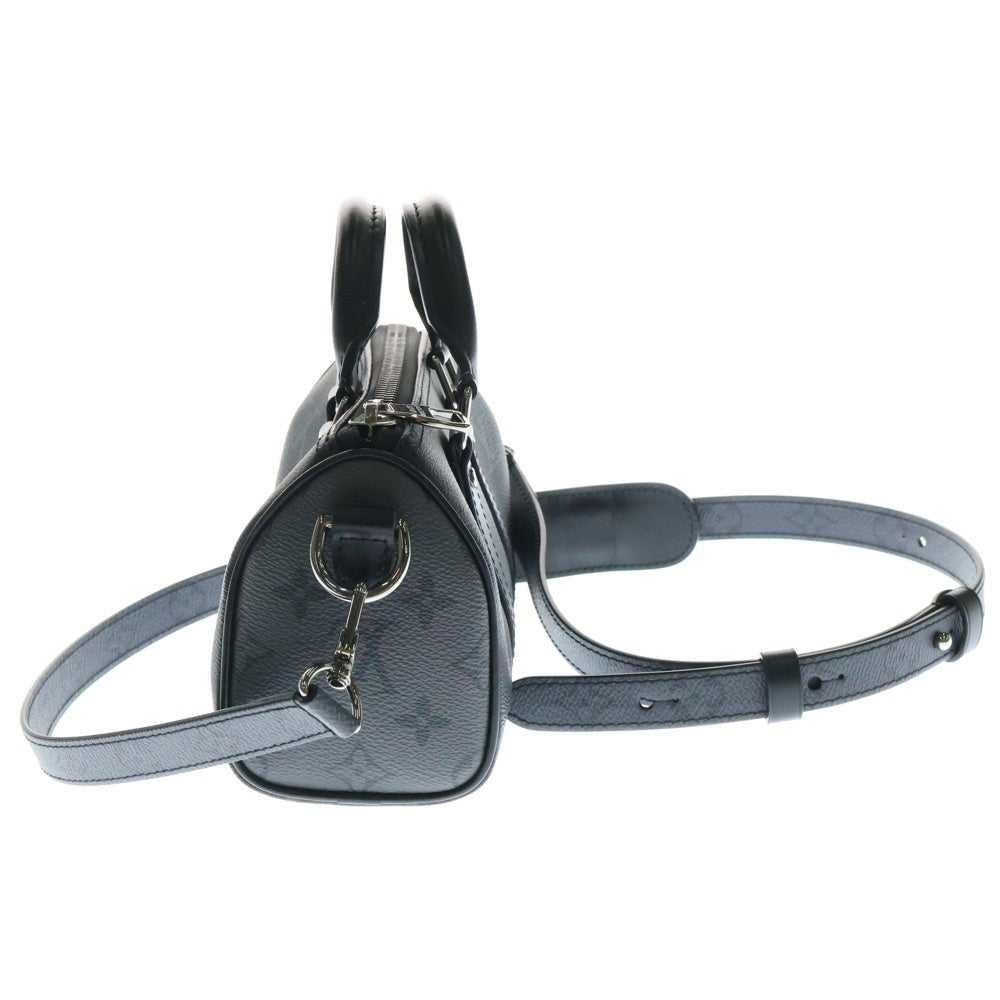 LOUIS VUITTON(ルイヴィトン) モノグラムエクリプス リバース キーポルXS 2WAY レザーハンドバッグ ショルダーバッグ ブラック M45947