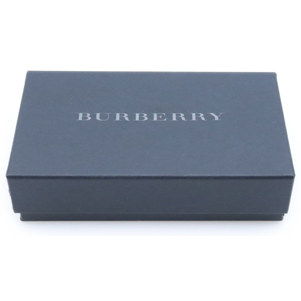 BURBERRY(バーバリー) ノバチェック 4連キーケース バッグチャーム キーホルダー ブラック シルバー金具 レザー YD4665