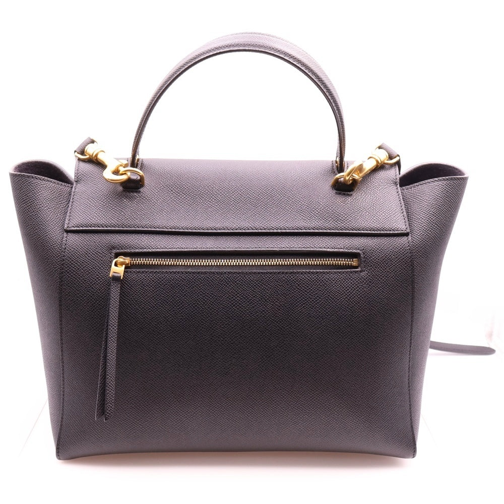 CELINE(セリーヌ) 2WAYバッグ ハンドバッグ ショルダーバッグ ブラック ベルトバック スモール ゴールド金具 レザー 176103