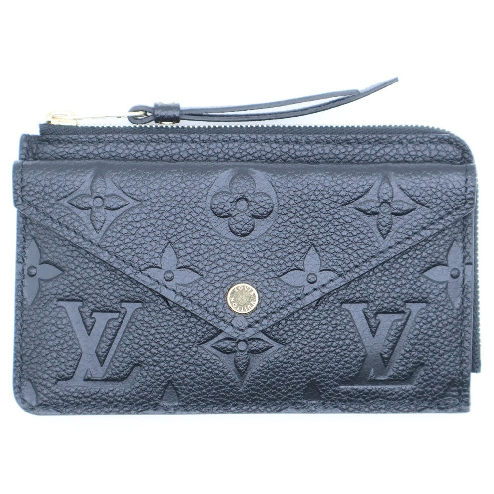 LOUIS VUITTON(ルイヴィトン) ポルト カルト・レクト ヴェルソ カードケース コインケース バッグチャーム 名刺入れ ブラック ゴールド金具 レザー M69421