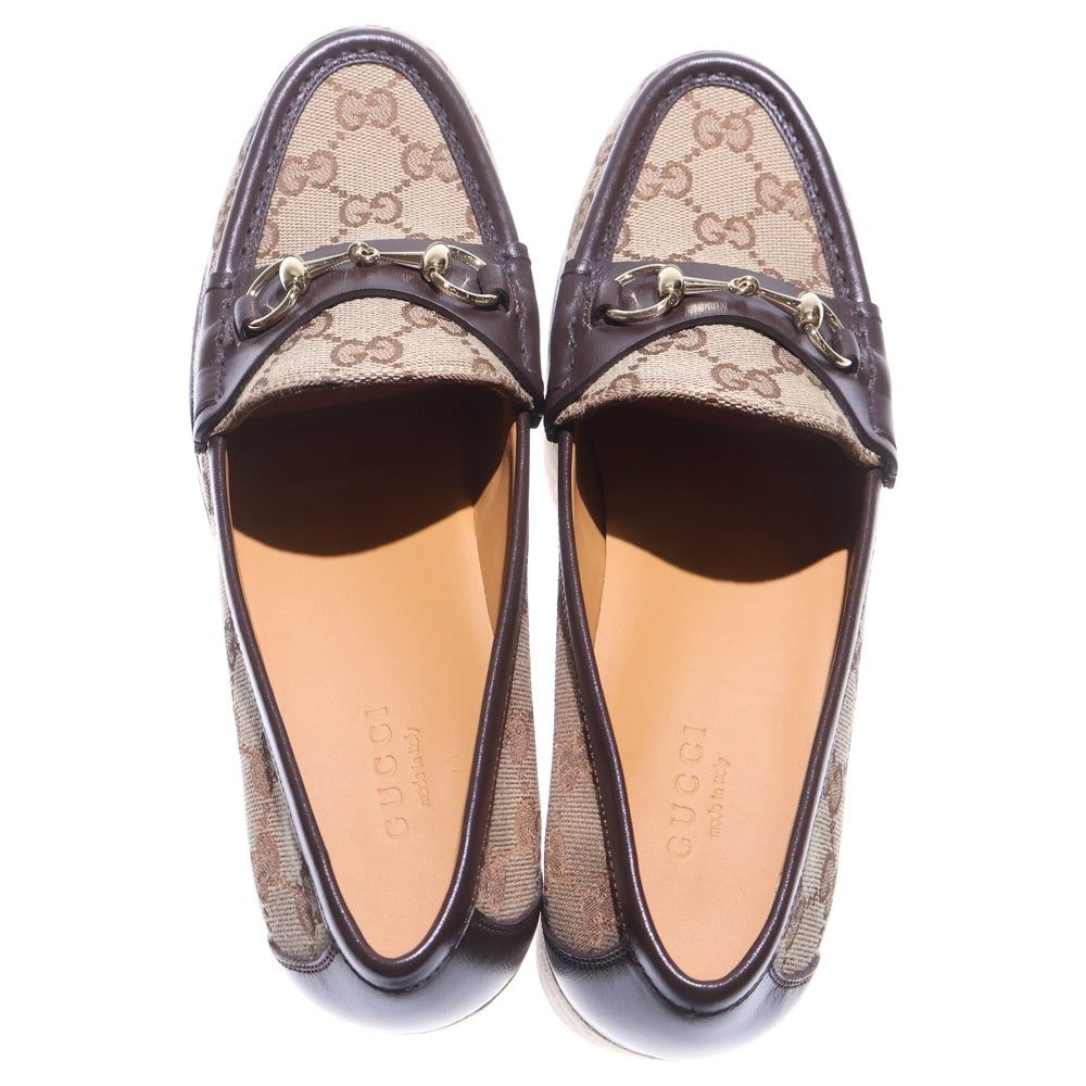 GUCCI(グッチ) GGキャンバス ホースビット プラットフォーム