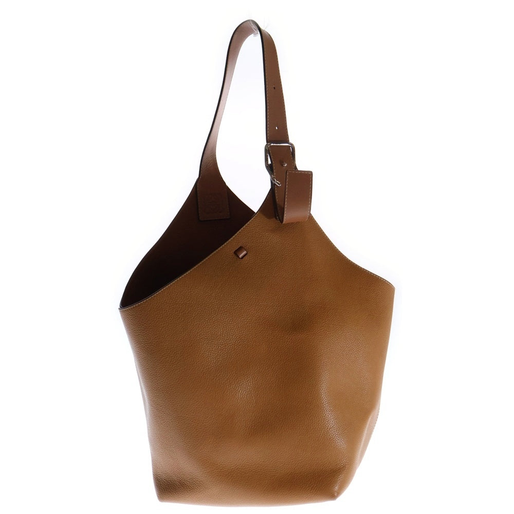 LOEWE(ロエベ) バルーンバッグ トートバッグ ハンドバッグ ブラウン レザー シルバー金具