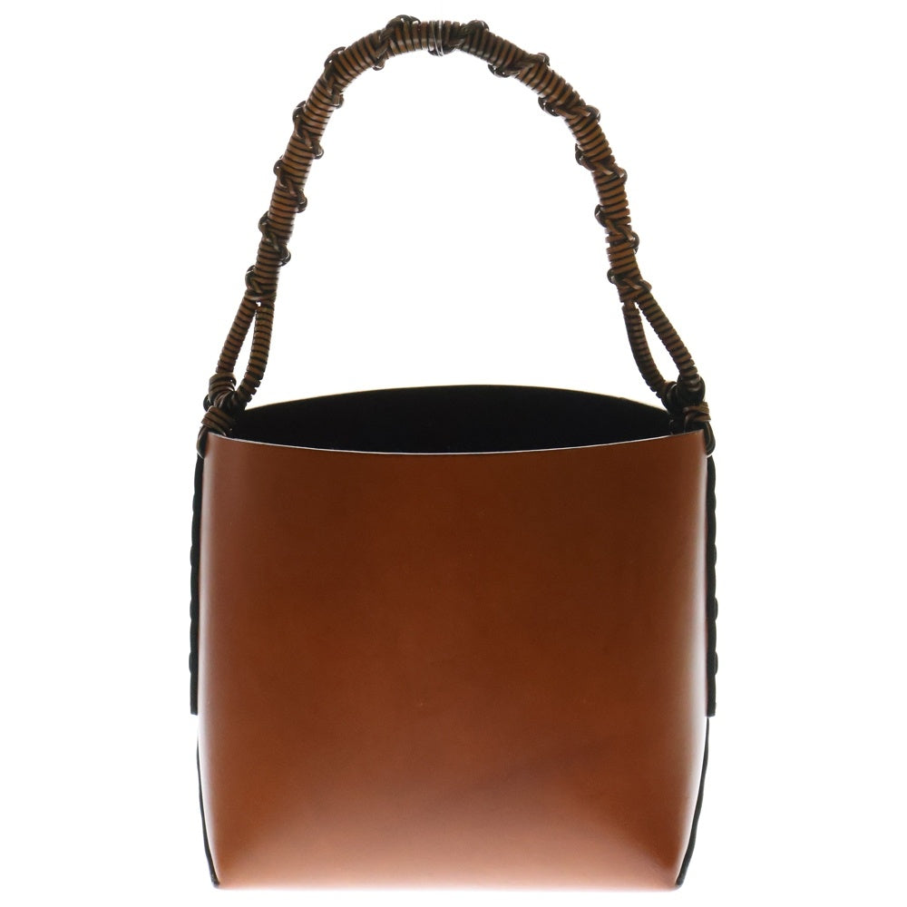 LOEWE(ロエベ) バケットバッグ ハンドバッグ スクエア ブラウン レザー