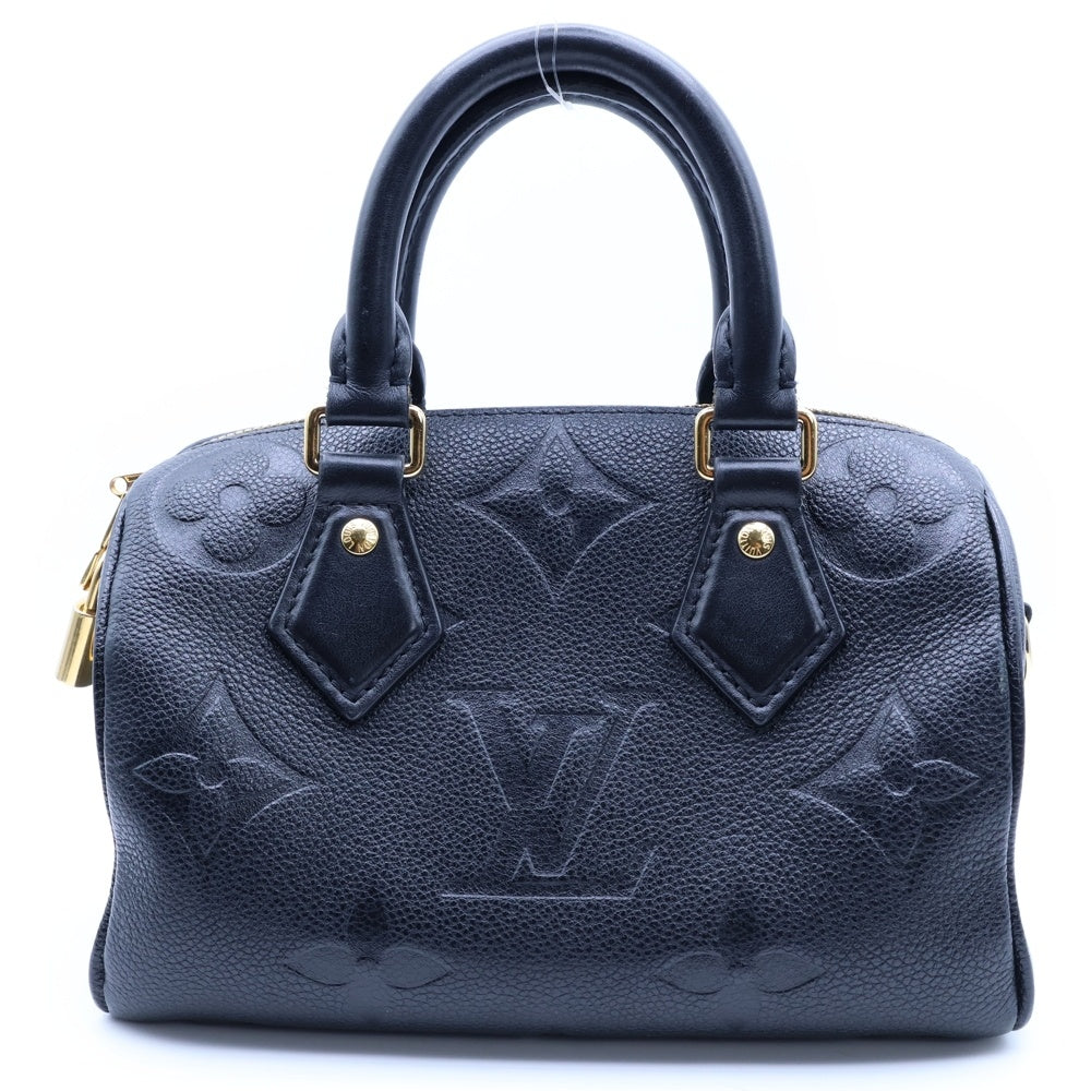 LOUIS VUITTON(ルイヴィトン) モノグラムアンプラント スピーディーバンドリエール20 ノワール 2WAY チェーンショルダーバッグ レザーハンドバッグ ブラック M58953