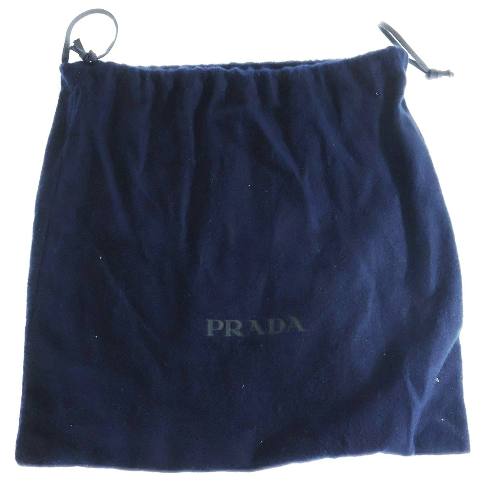 PRADA(プラダ) リナイロン ベルトバッグ ボディバッグ ショルダーバッグ ブラック シルバー金具 ナイロン トライアングルロゴ 2VL977