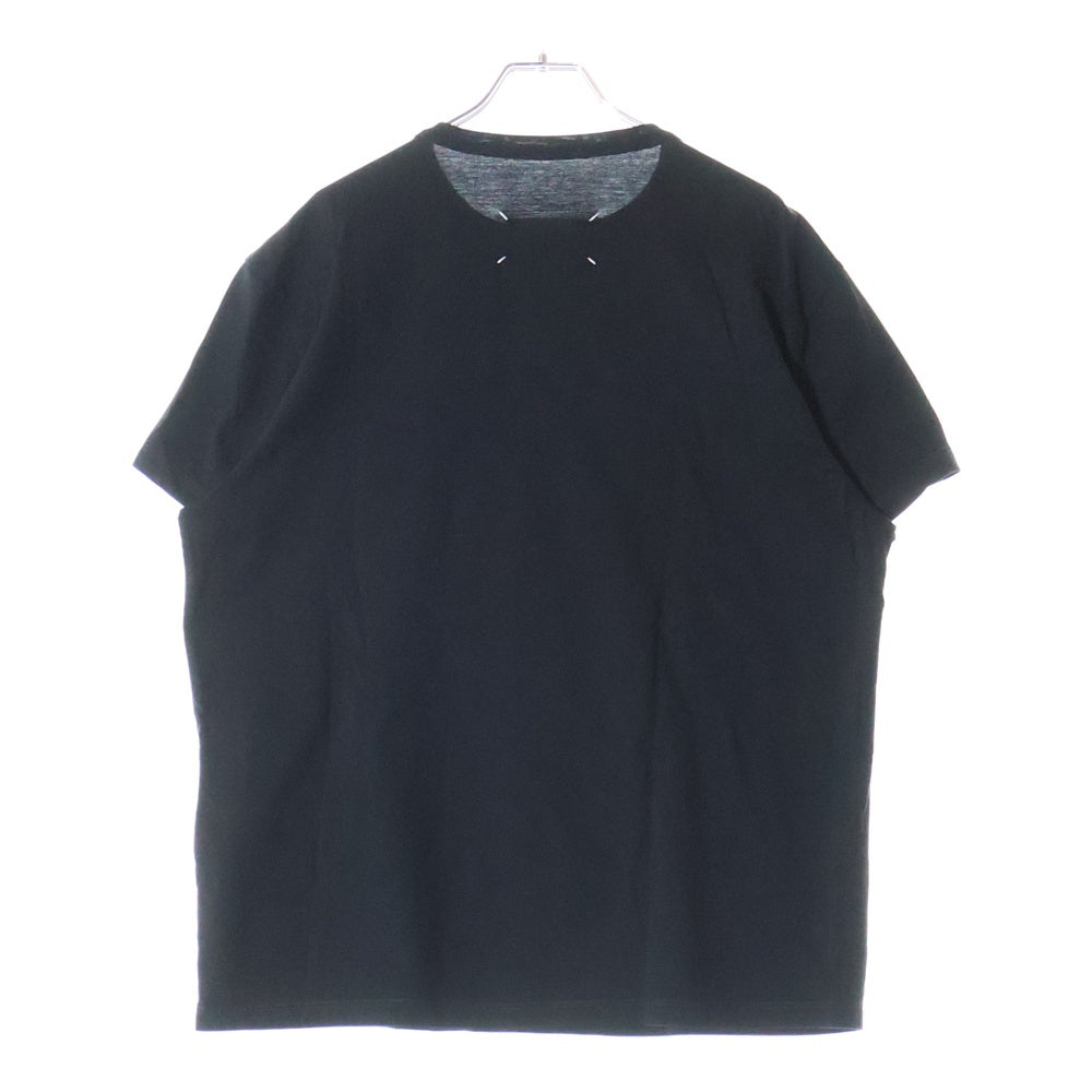 Maison Margiela 10(メゾン マルジェラ) 23SS 反転ミニロゴ刺繍 半袖Tシャツ カットソー ブラック S30GC0701 S22816