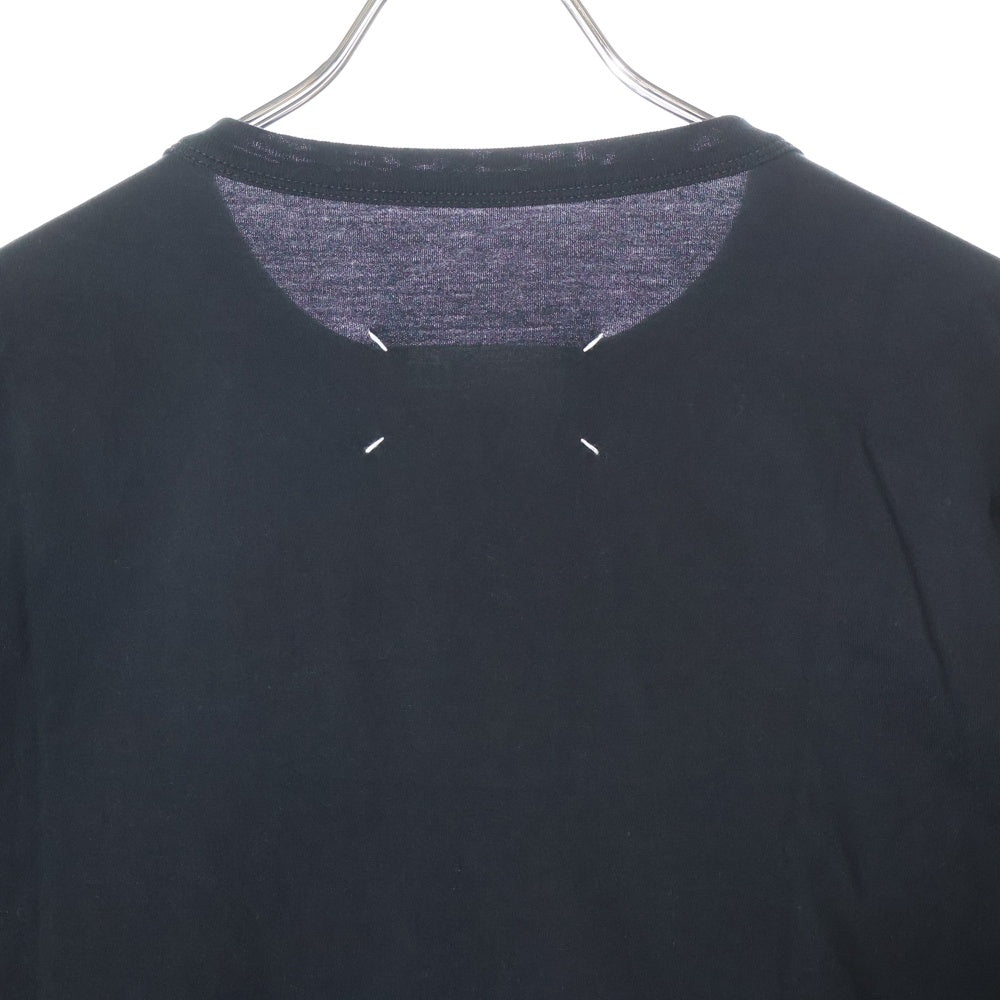 Maison Margiela 10(メゾン マルジェラ) 23SS 反転ミニロゴ刺繍 半袖Tシャツ カットソー ブラック S30GC0701 S22816