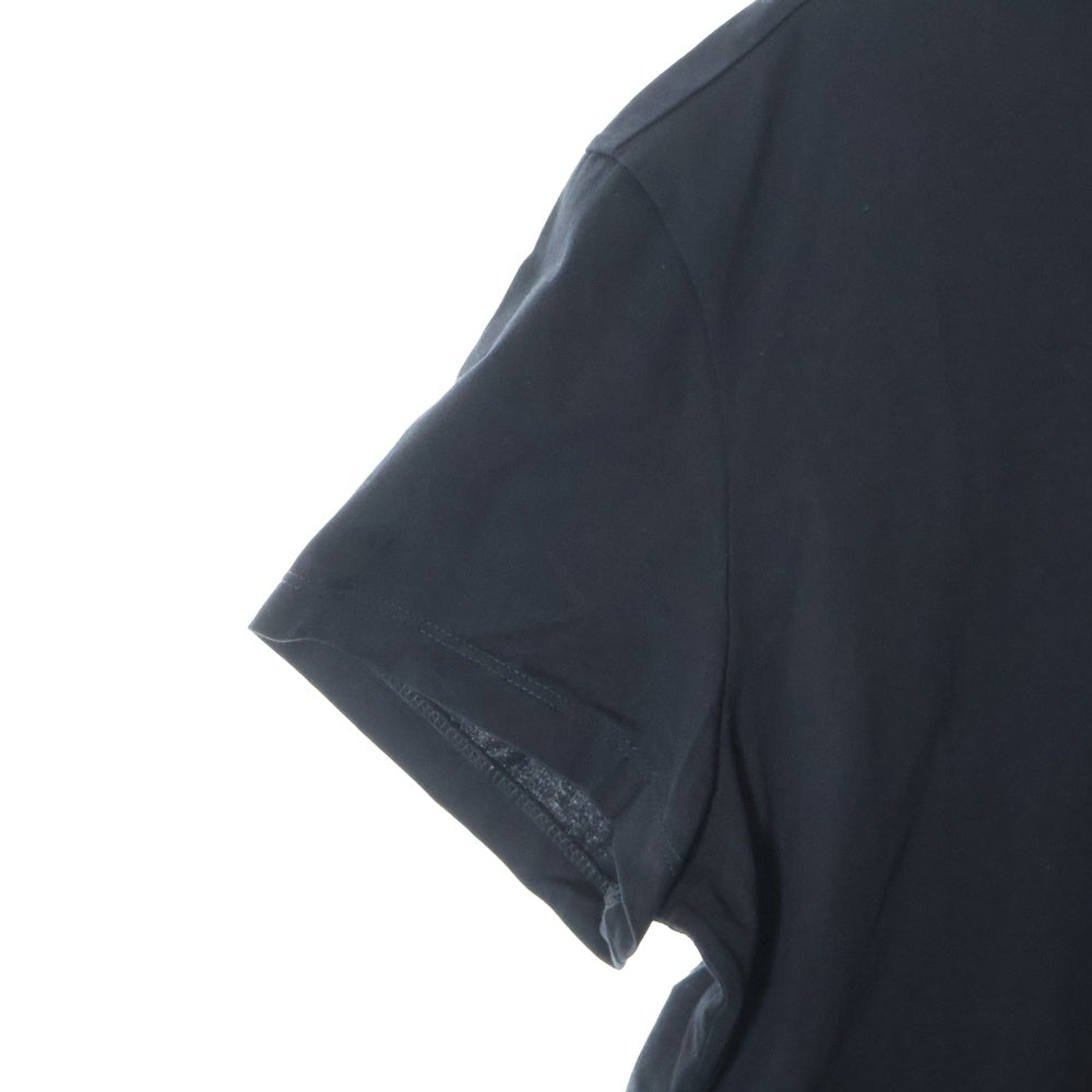 Maison Margiela 10(メゾン マルジェラ) 23SS 反転ミニロゴ刺繍 半袖Tシャツ カットソー ブラック S30GC0701 S22816