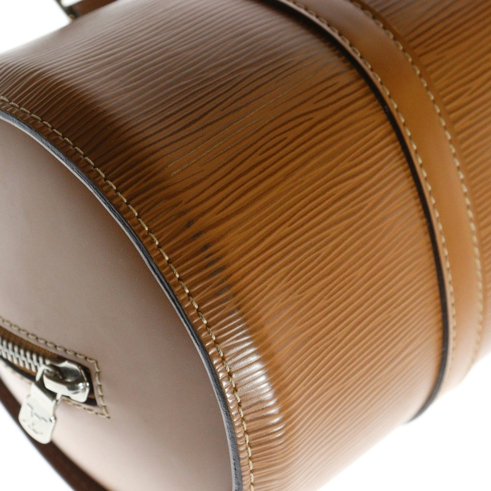 LOUIS VUITTON(ルイヴィトン) エピ スフロ ジパングゴールド ポーチ付レザーハンドバッグ ブラウン M52223