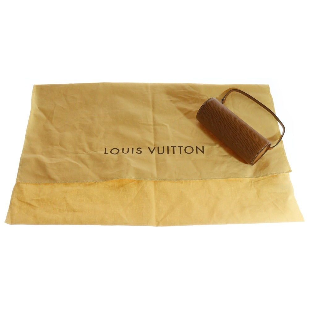 LOUIS VUITTON(ルイヴィトン) エピ スフロ ジパングゴールド ポーチ付レザーハンドバッグ ブラウン M52223