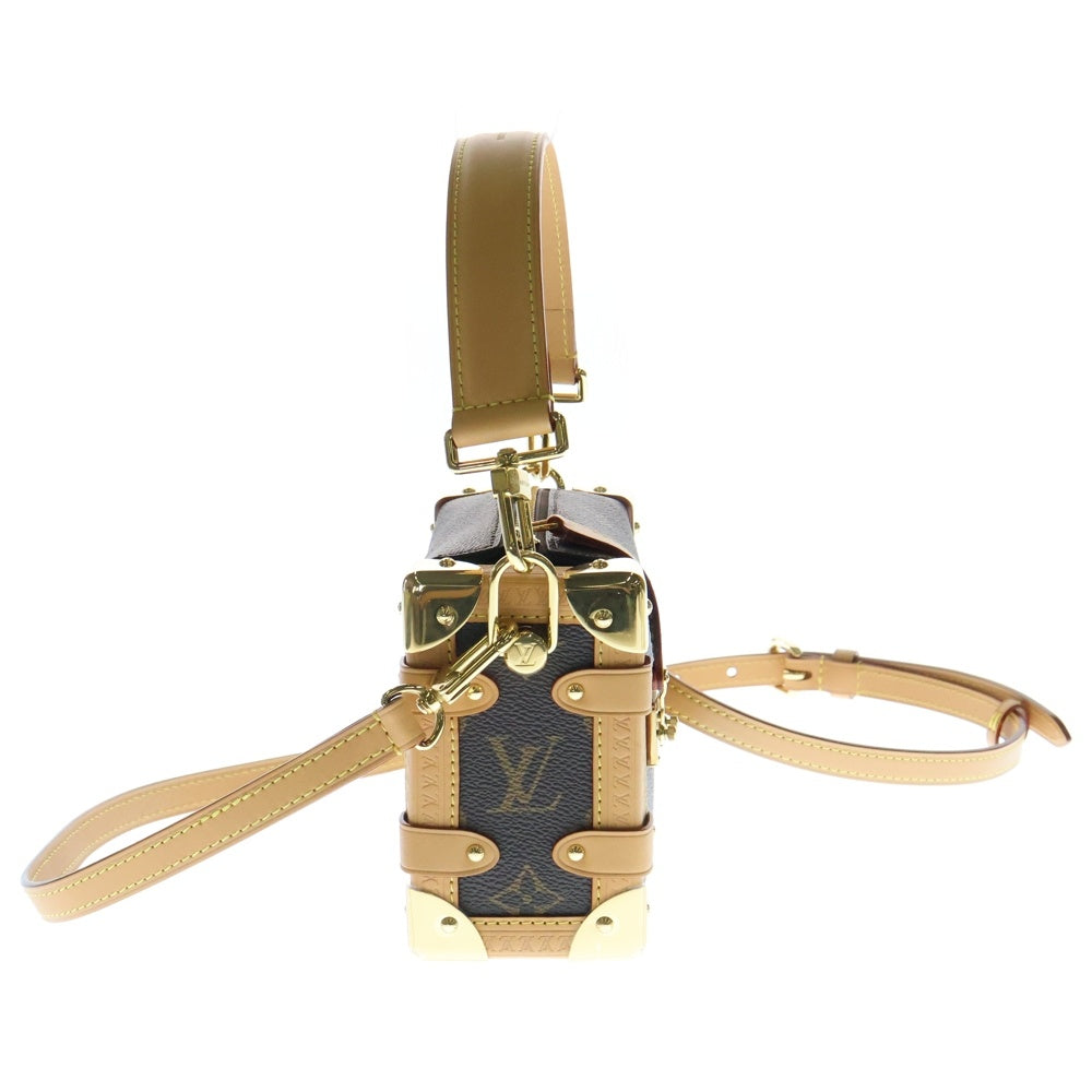 LOUIS VUITTON(ルイヴィトン) モノグラム サイドトランクPM ショルダーバッグ ミニバッグ ブラウン ゴールド金具 M46815