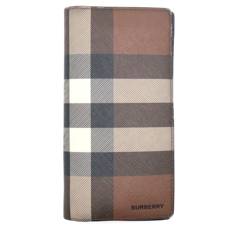 BURBERRY(バーバリー) Cavendish キャベンディッシュ 長財布 ラウンドジップ ロングウォレット キャンバス×レザー 8052803
