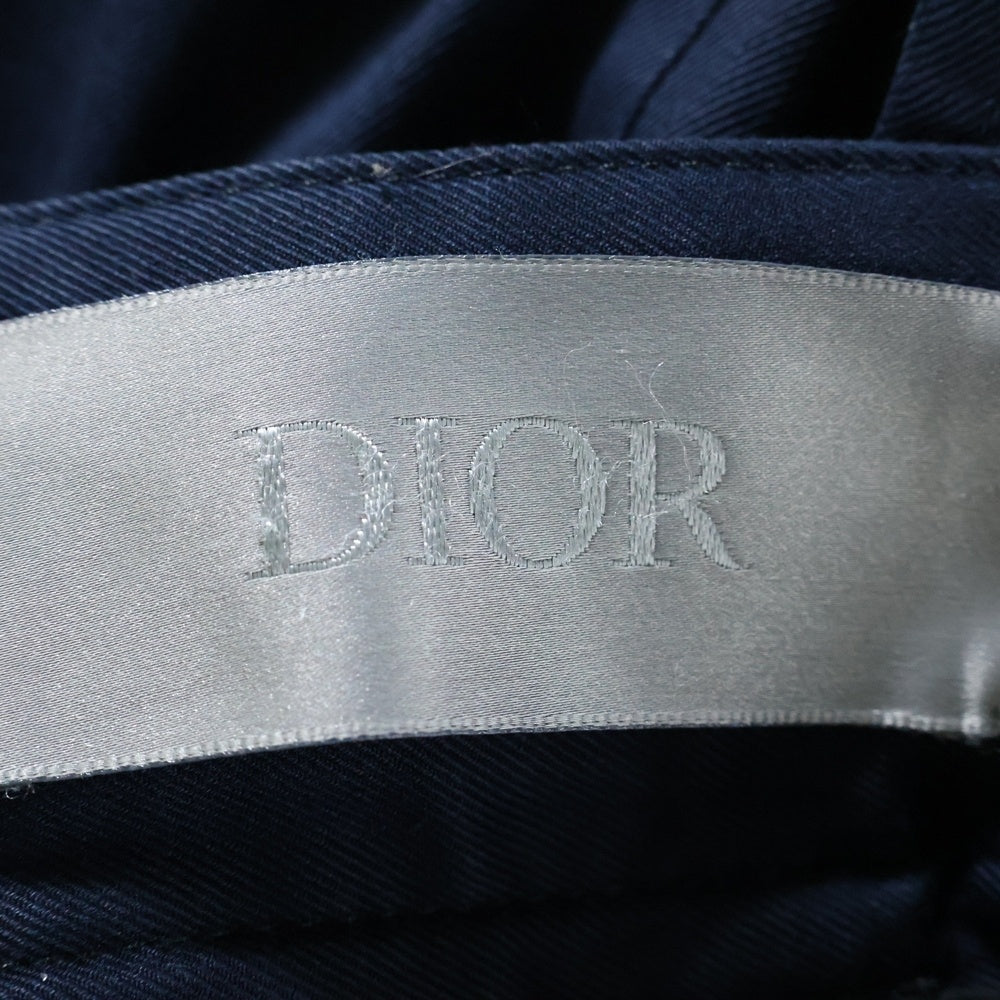 DIOR(ディオール) ロゴワッペン カーゴパンツ コットン ネイビー ♯48