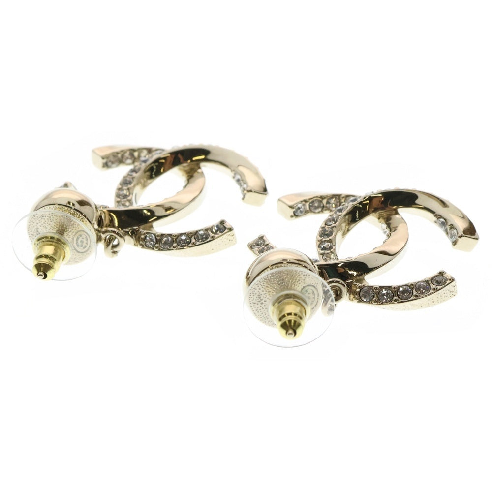 CHANEL(シャネル) ココマーク ストーン ピアス イヤーアクセサリー ゴールド GP B23B