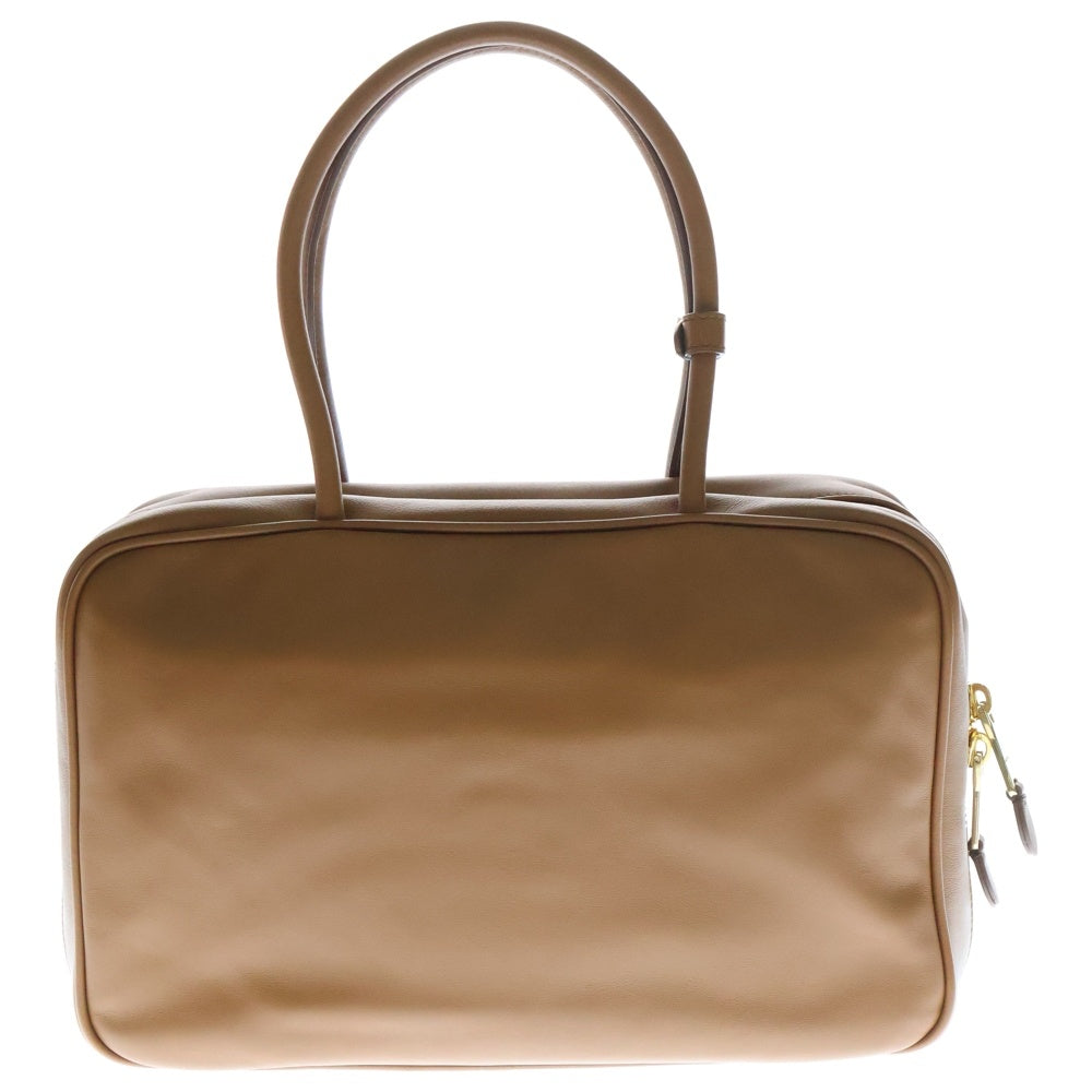 miumiu(ミュウミュウ) ボー バッグ ラージ コニャック レザー ブラウン ハンドバッグ トップハンドル RFID 5BB117