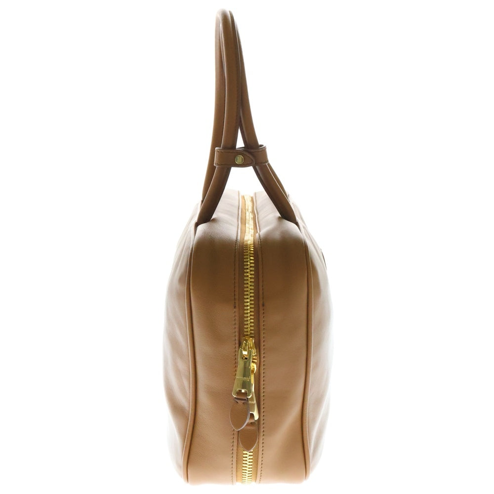 miumiu(ミュウミュウ) ボー バッグ ラージ コニャック レザー ブラウン ハンドバッグ トップハンドル RFID 5BB117