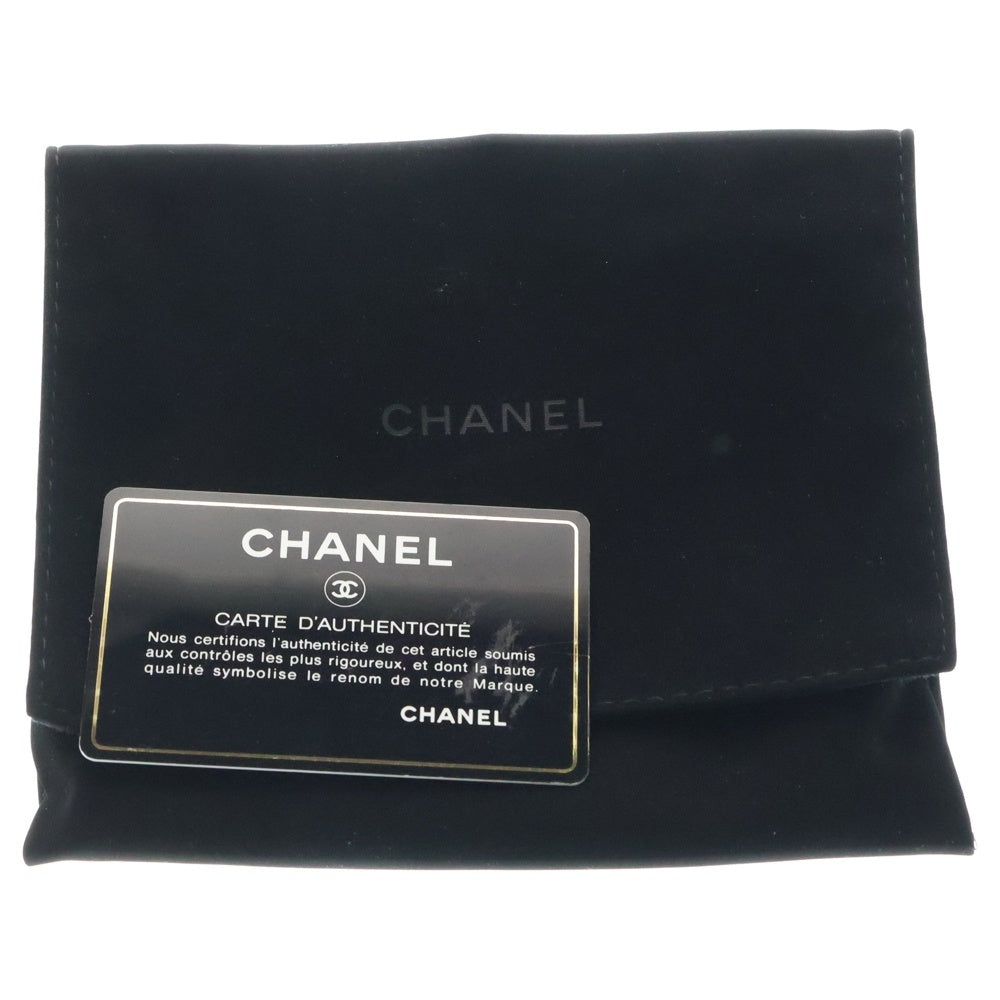 CHANEL(シャネル) ココマーク マトラッセ 30番台 ラムスキン レザーチェーンポーチ ブラック レディース