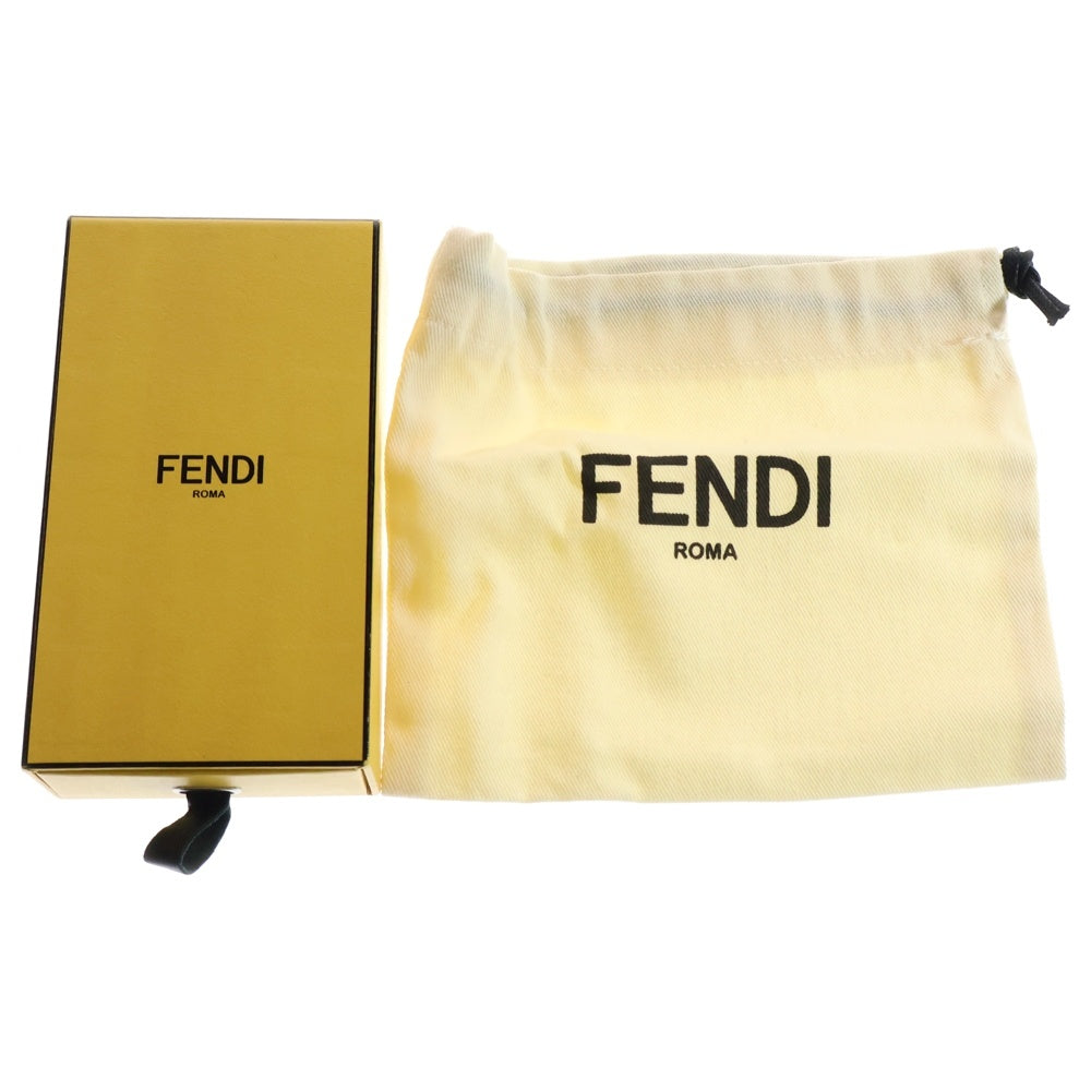 FENDI(フェンディ) ミンクファー キーホルダー バッグチャーム キーリング ピンク×シルバー