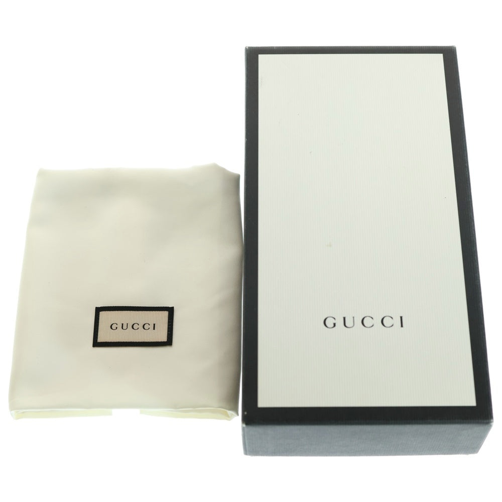 GUCCI(グッチ) GGマーモント ロゴプレート レザー ロングウォレット 長財布 ゴールド金具 ピンク 443436
