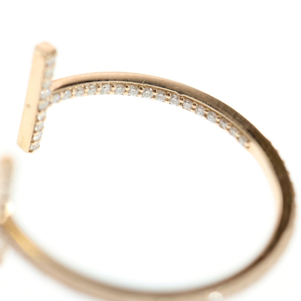 TIFFANY&Co(ティファニー) Tワイヤー フープ ダイヤモンド ピアス ピンクゴールド ジュエリー アクセサリー