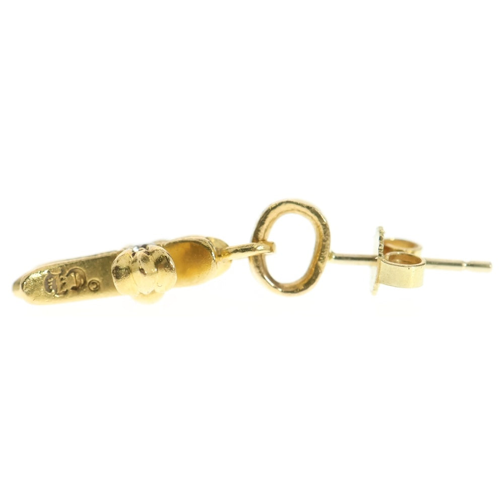 CHROME HEARTS(クロムハーツ) 22K BBY F PPRCHN P/DIA ベイビーファットクロス ドロップピアス PAVEダイヤ ゴールド BCA018