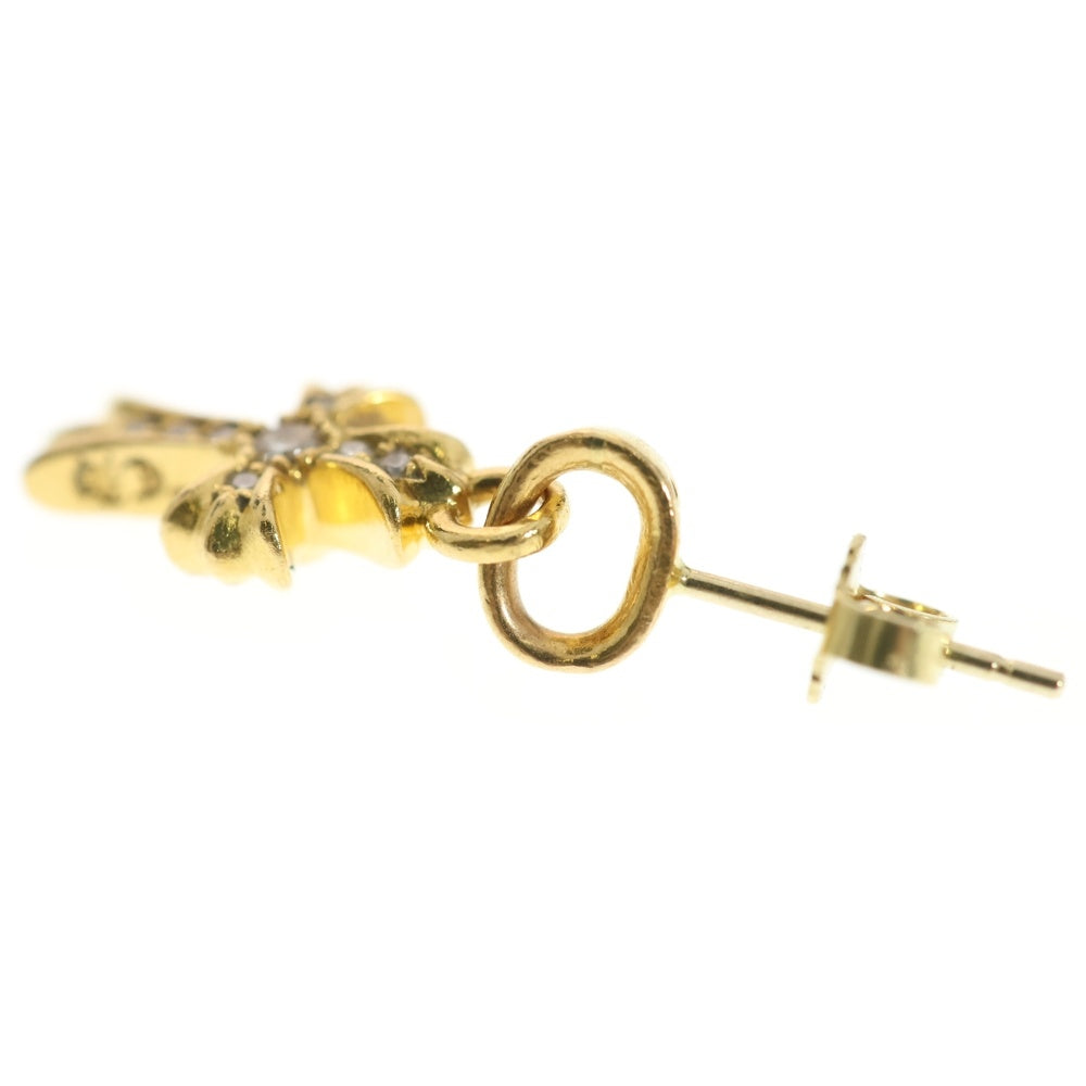 CHROME HEARTS(クロムハーツ) 22K BBY F PPRCHN P/DIA ベイビーファットクロス ドロップピアス PAVEダイヤ ゴールド BCA018