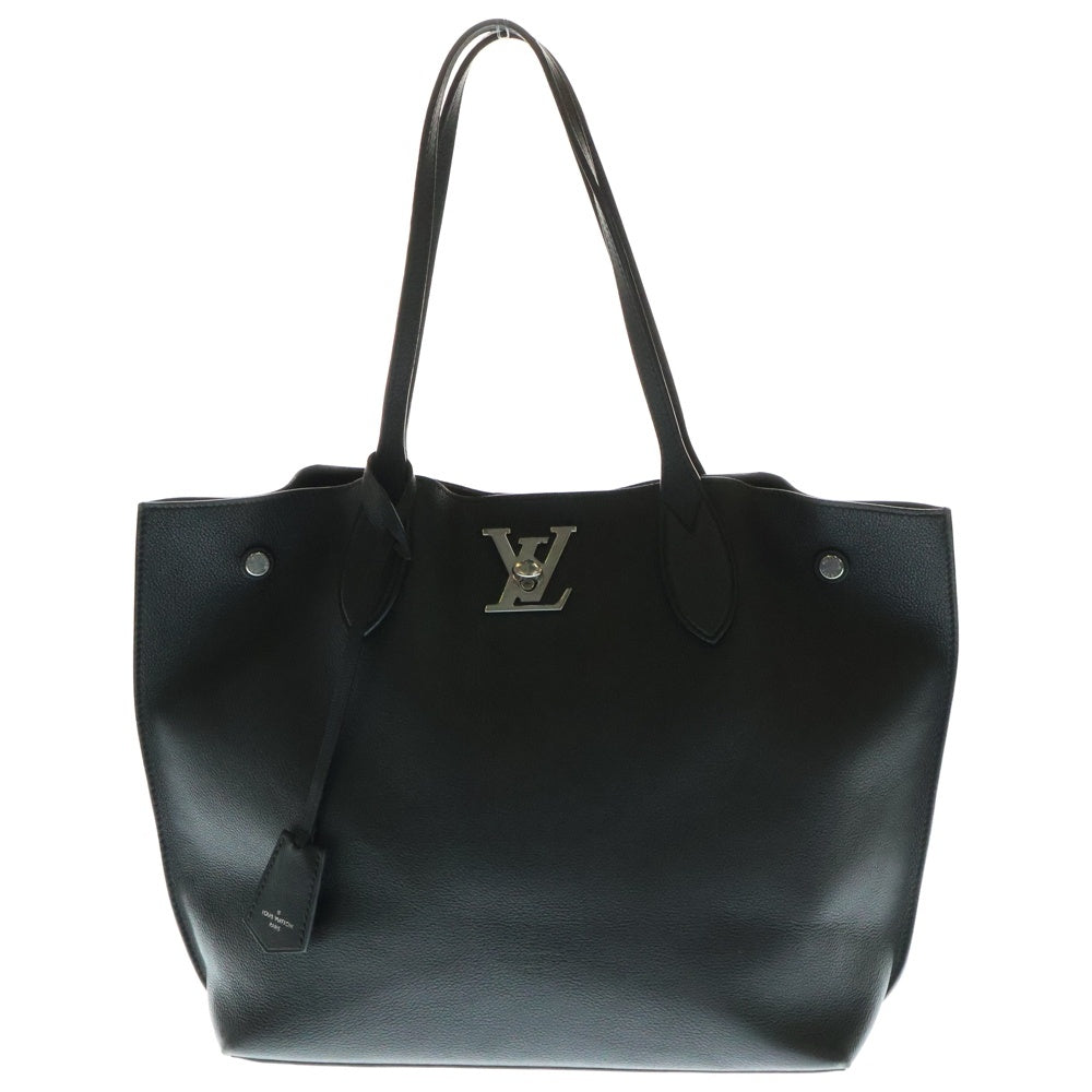 LOUIS VUITTON(ルイヴィトン) ロックミー ゴー トートバッグ ハンドバッグ ブラック ノワール レザー シルバー金具 M55028