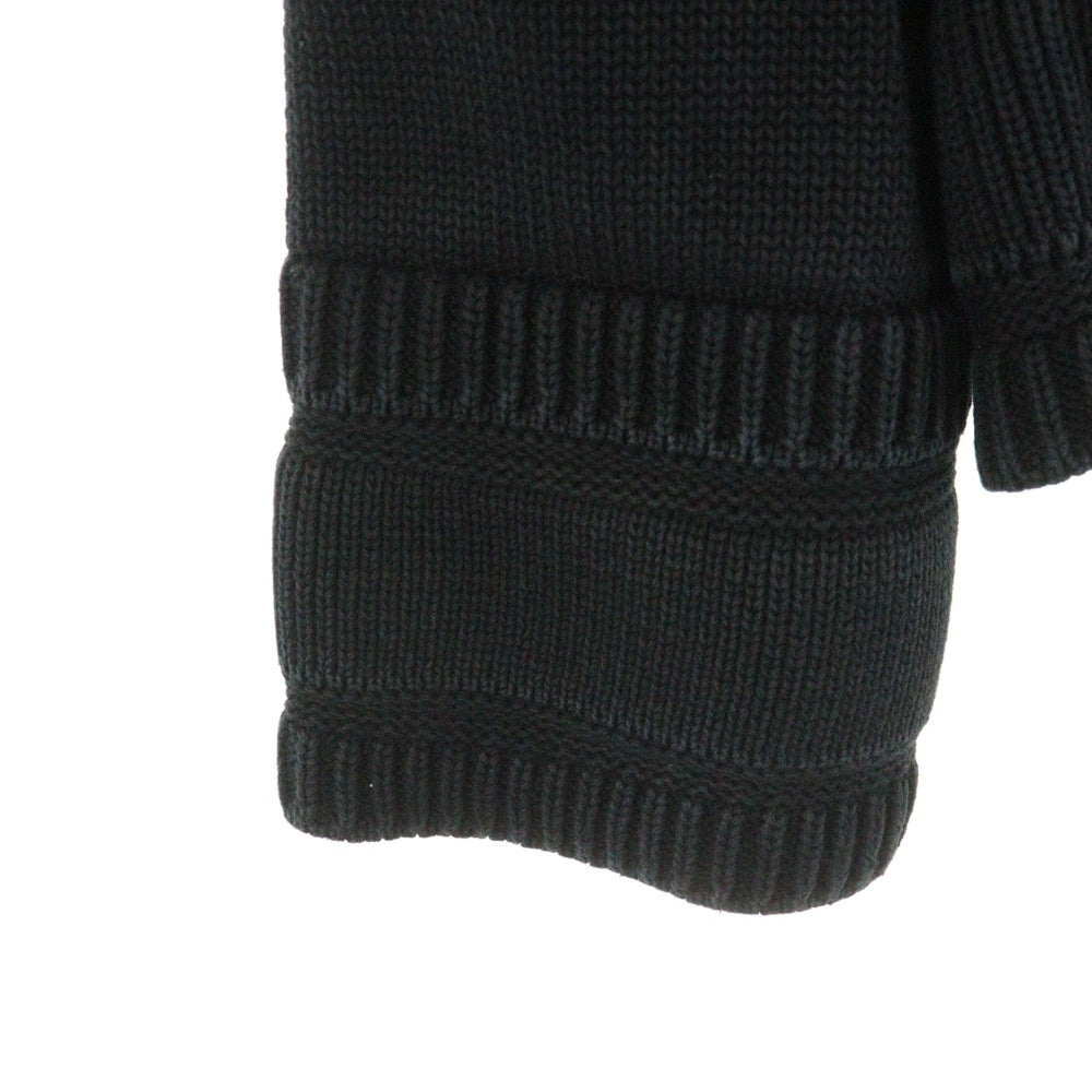 GIVENCHY(ジバンシィ) 22SS バック4G ロゴ ジャガード クルーネック ロングスリーブ 長袖 コットンニット セーター ブラック BM90G9401M