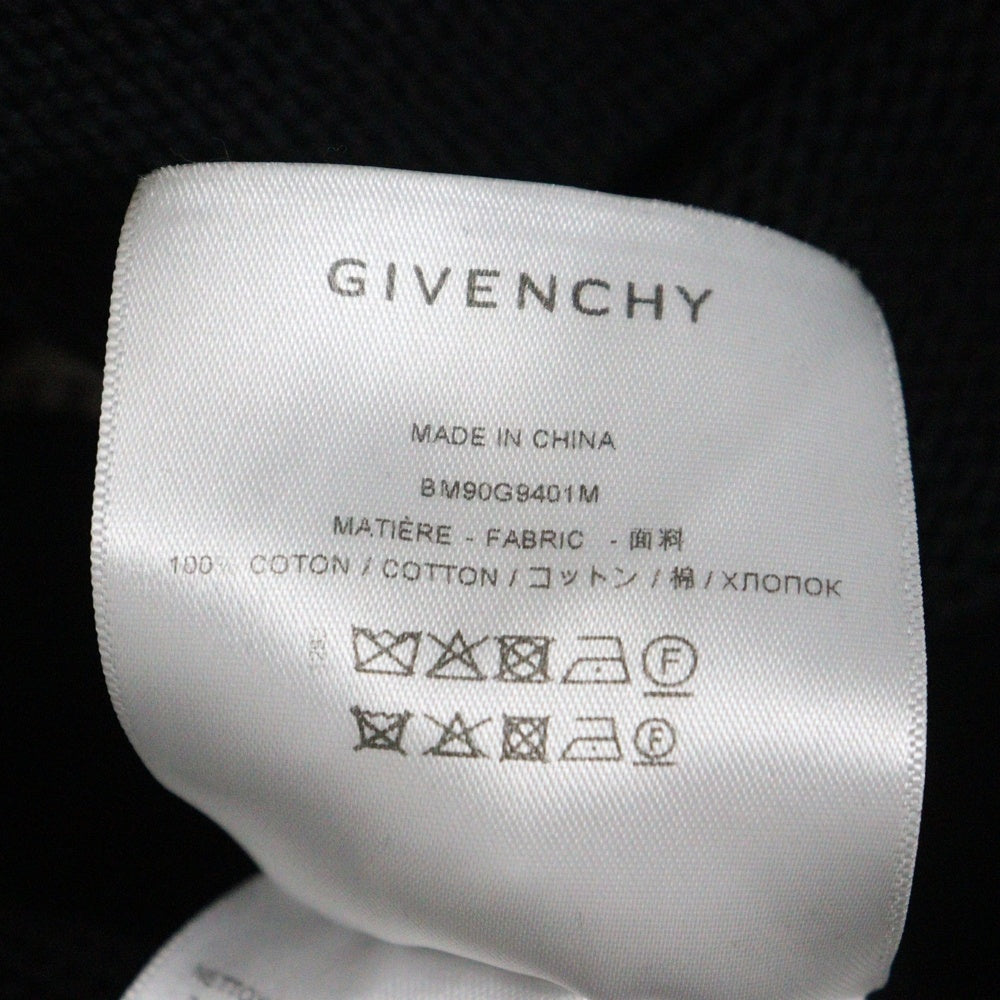 GIVENCHY(ジバンシィ) 22SS バック4G ロゴ ジャガード クルーネック ロングスリーブ 長袖 コットンニット セーター ブラック BM90G9401M