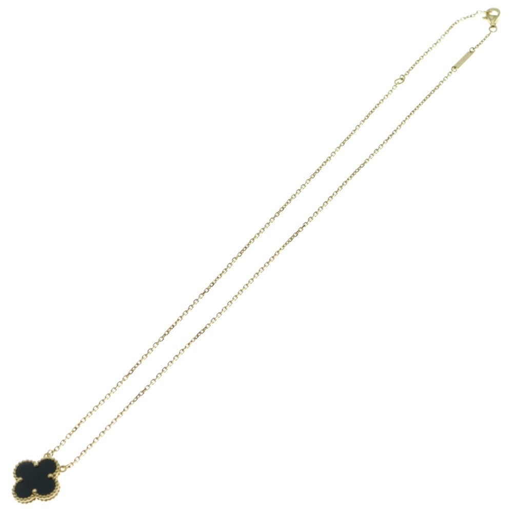 Van Cleef & Arpels(ヴァンクリーフアンドアーペル) ヴィンテージアルハンブラ オニキス ネックレス イエローゴールド 750 ジュエリー アクセサリー