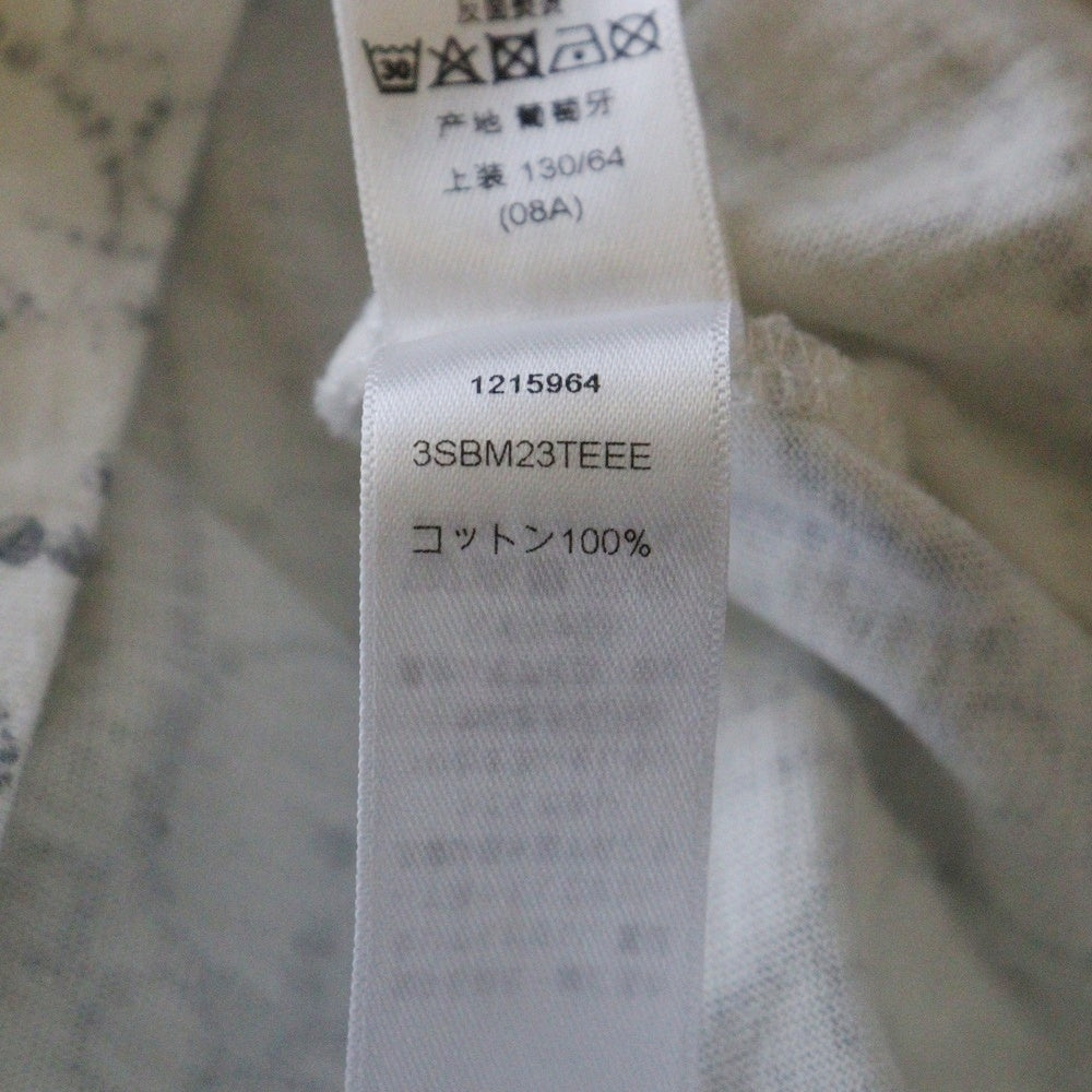DIOR(ディオール) オブリーク トロッター 総柄プリント クルーネック 半袖Tシャツ カットソー ホワイト レディース 3SBM23TEEE
