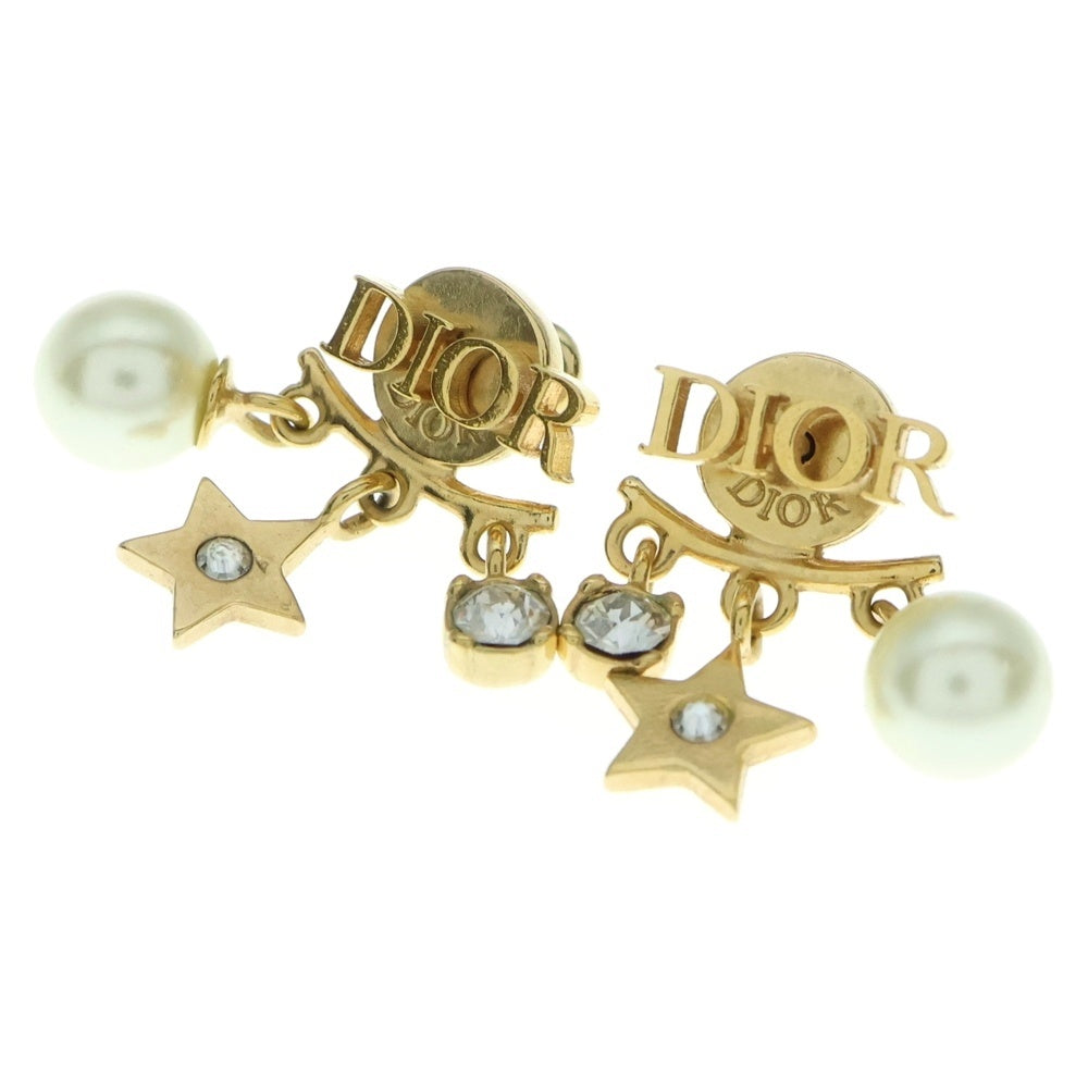 Christian Dior(クリスチャンディオール) ディオール レボリューション スター パール ロゴピアス イヤーアクセサリー ゴールド