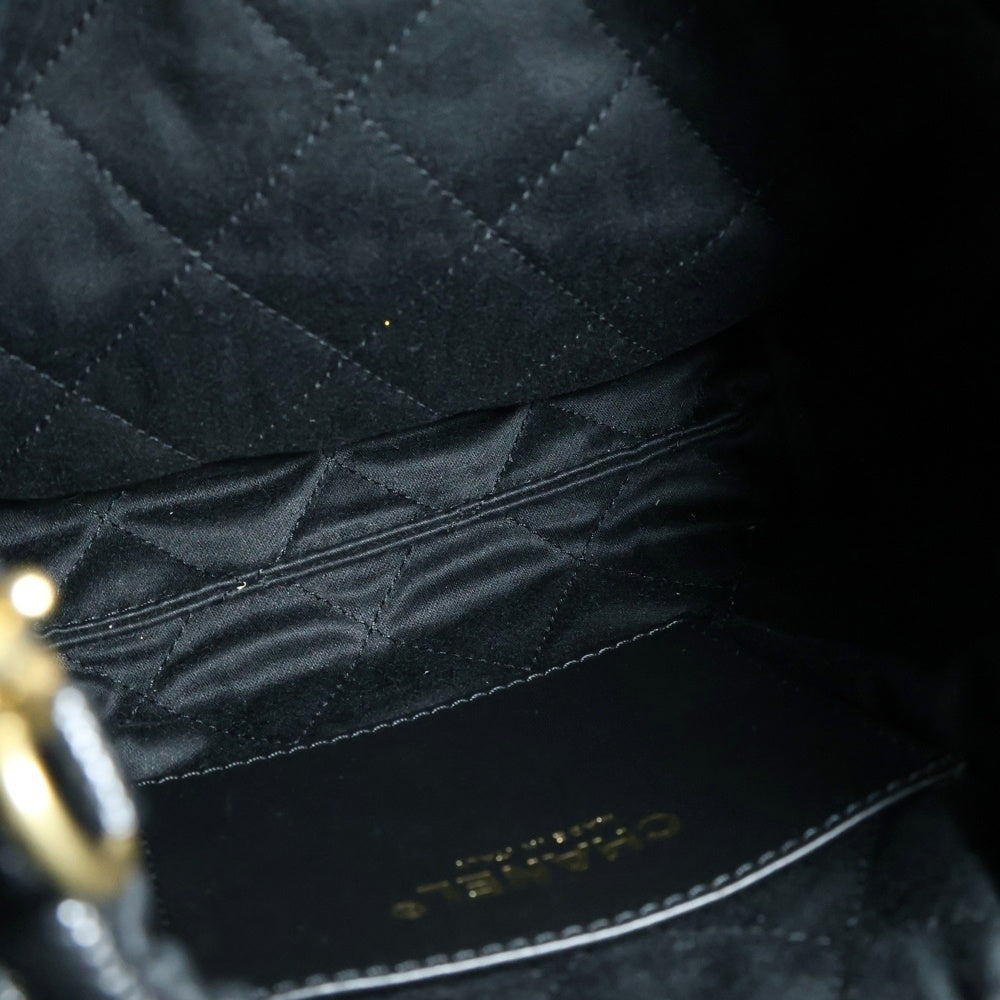 CHANEL(シャネル) シャネル22 ミニ ココマーク キャビアスキン 2WAY チェーンショルダーバック レザーハンドバッグ ブラック レディース AS3980