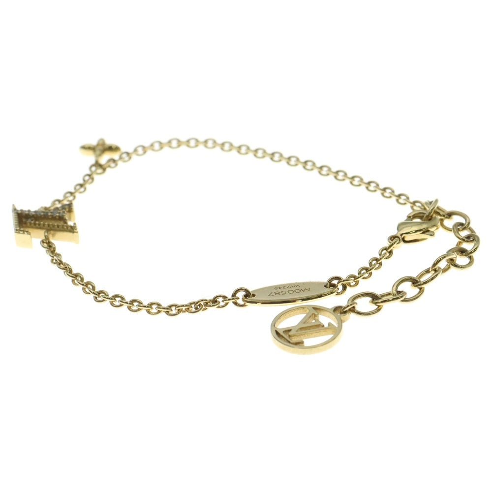 LOUIS VUITTON(ルイヴィトン) LVアイコニック ブレスレット ゴールド チェーン M00587