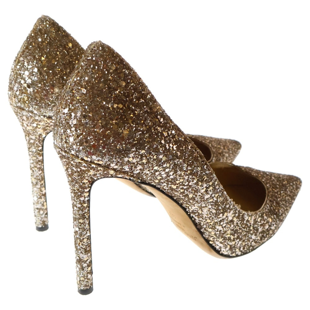 JIMMY CHOO(ジミーチュウ) スパンコール ラメ グリッター ポインテッドトゥ ハイヒール パンプス シューズ レディース