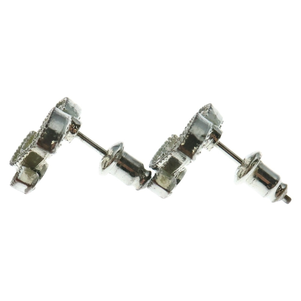 シャネル　ピアス　ココマーク　ラインストーン　シルバー　銀 CHANEL シャネル ココマーク ピアス ラインストーン 08P