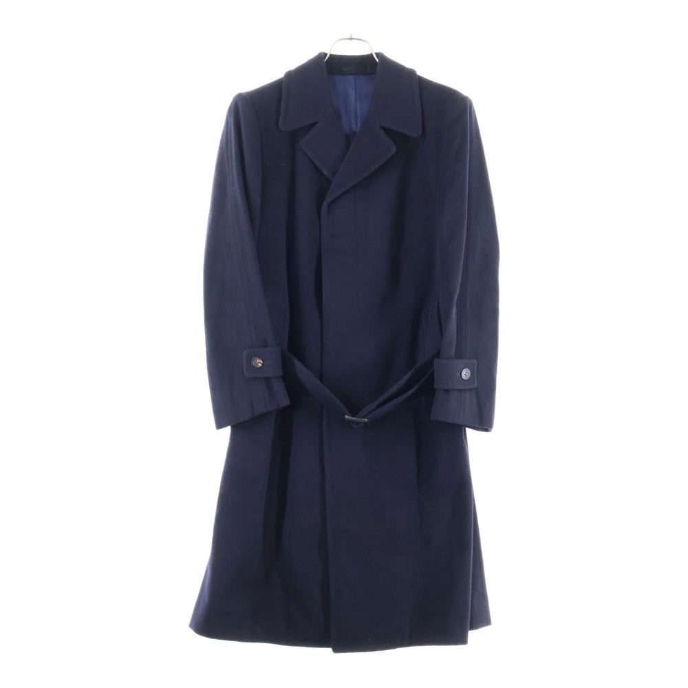 LANVIN(ランバン) カシミヤ混 メルトンウール 3B チェスター ロング コート ネイビー