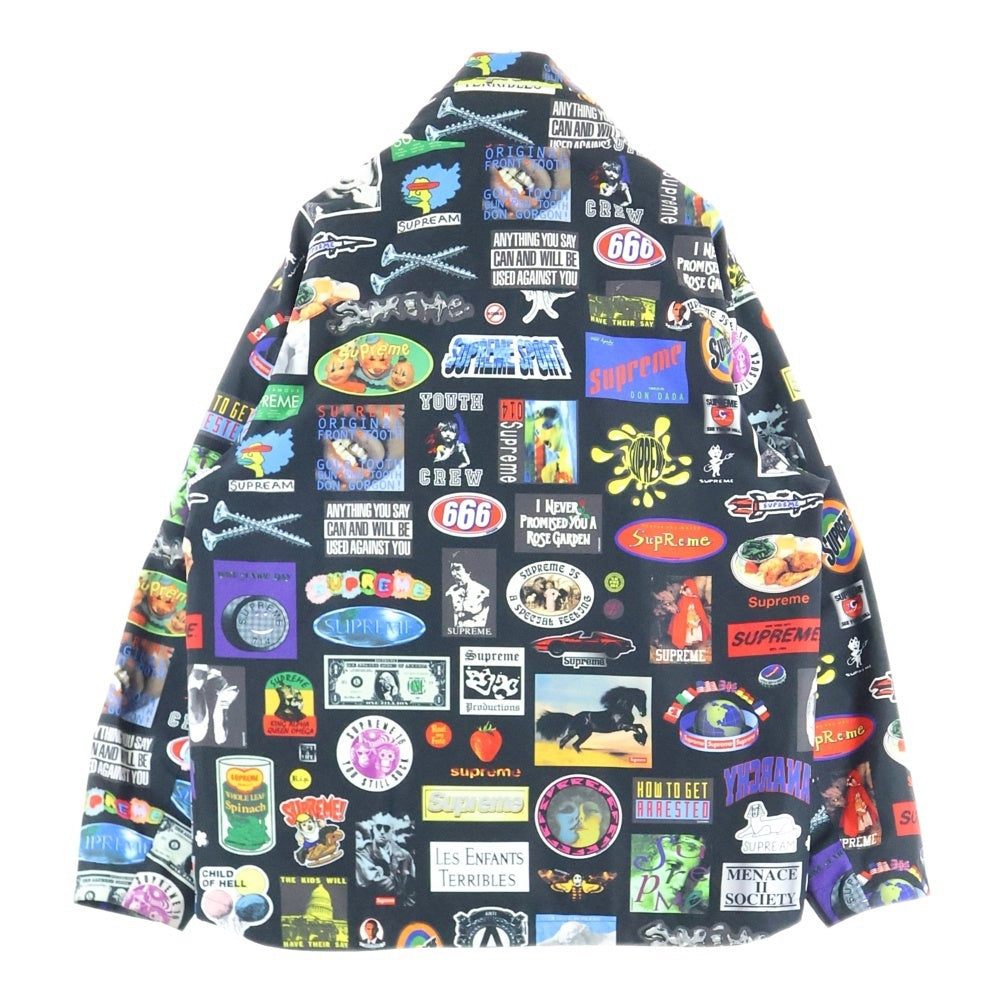 SUPREME(シュプリーム) 21SS GORE-TEX Stickers Shell Jacket ゴアテックス フード付ステッカーズシェルジャケット ブルゾン ブラック/マルチカラー