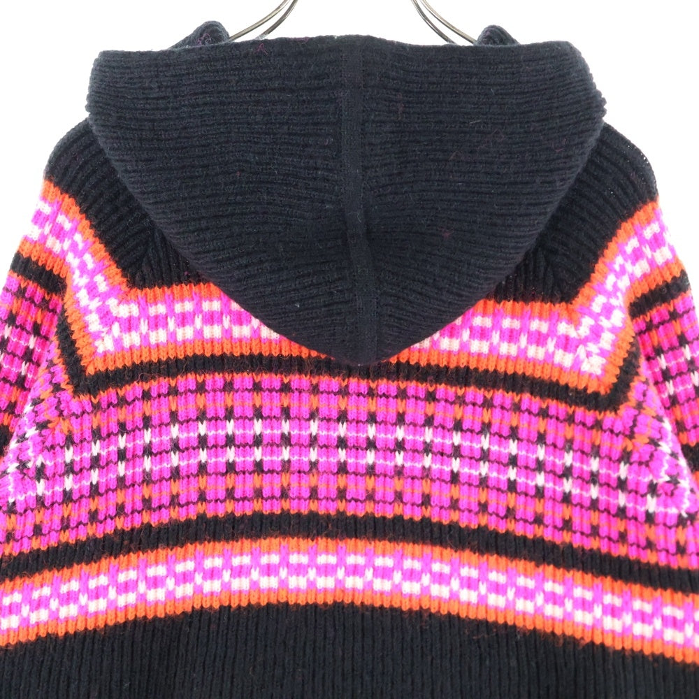 CELINE(セリーヌ) 22AW Embroidery Hooded Sweater In Ski Jacquard Wool エンブロイダリープルオーバーパーカー セーター ニット マルチカラー 2AC23579S