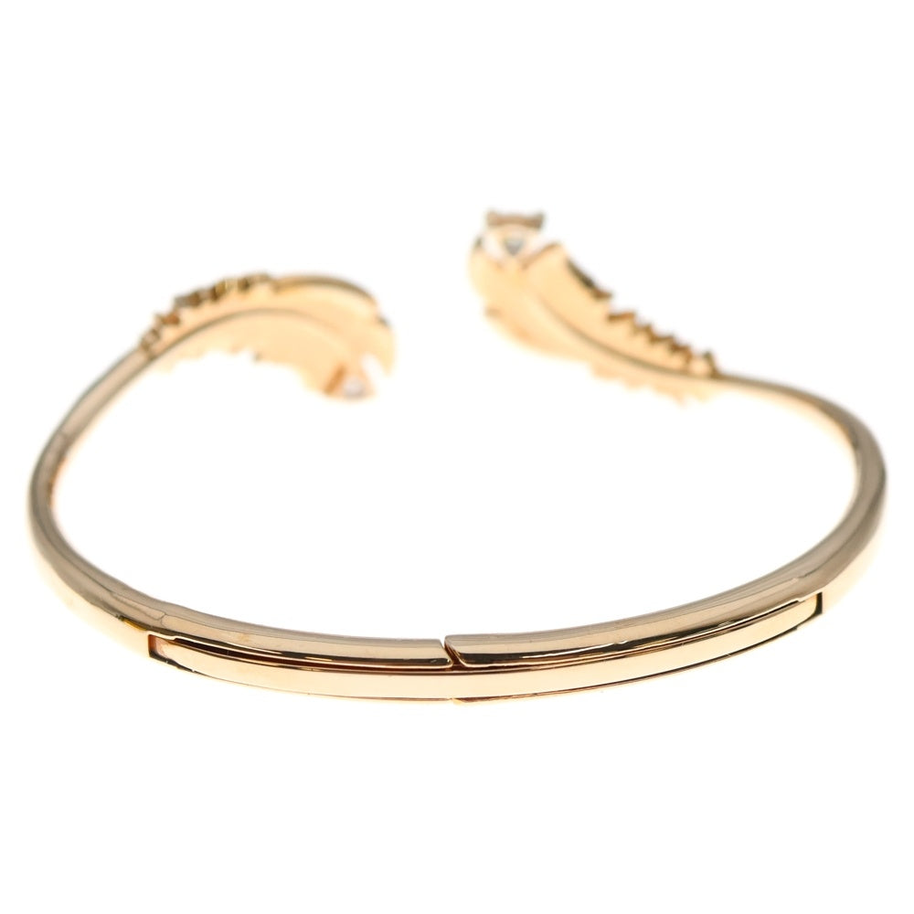 SWAROVSKI(スワロフスキー) 羽 フェザー バングル ブレスレット GP ゴールド アクセサリー レディース