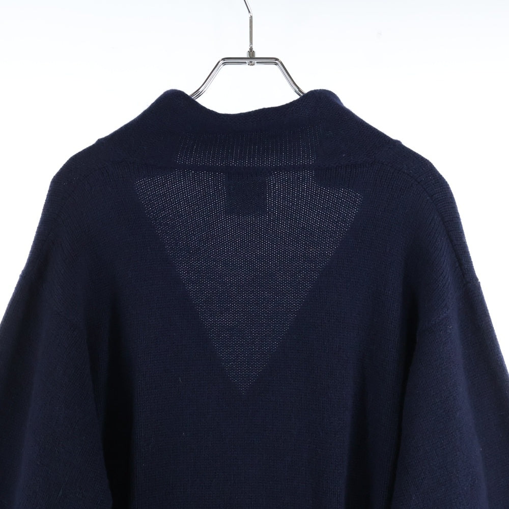 CHANEL(シャネル) ココマークボタン カシミヤ ニット プルオーバー 長袖 ワンピース ネイビー レディース P47679K06042