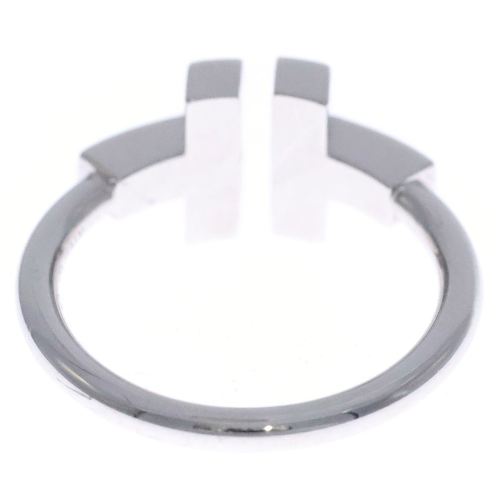 TIFFANY & Co.(ティファニー) Tワイヤー リング ターコイズ ダイヤモンド 指輪 Au750 K18 WG ホワイトゴールド