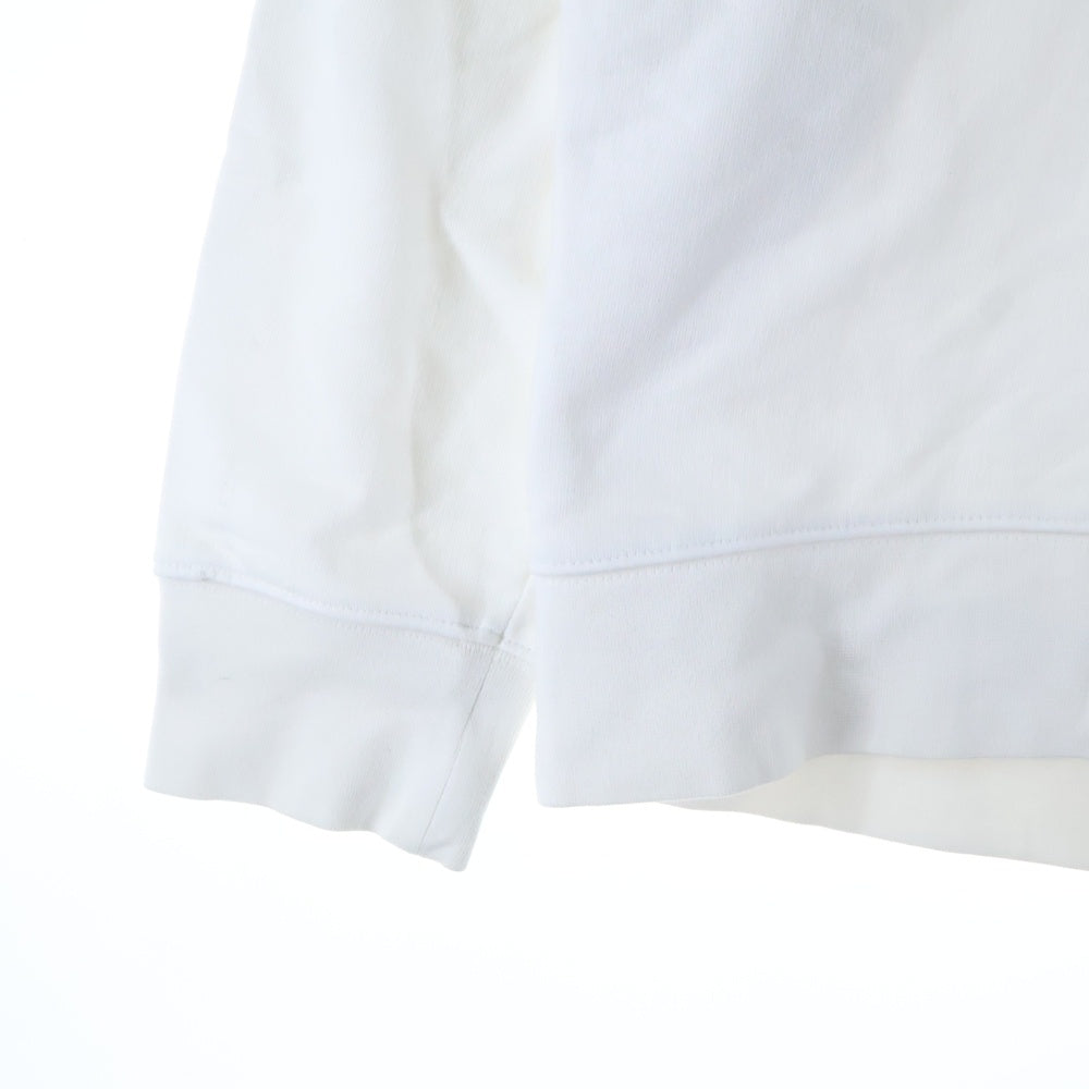 Y-3(ワイスリー) U GRAPHIC HOODIE グラフィック ラバーロゴプリント プルオーバー スウェットパーカー フーディー ホワイト/オレンジ HT4731