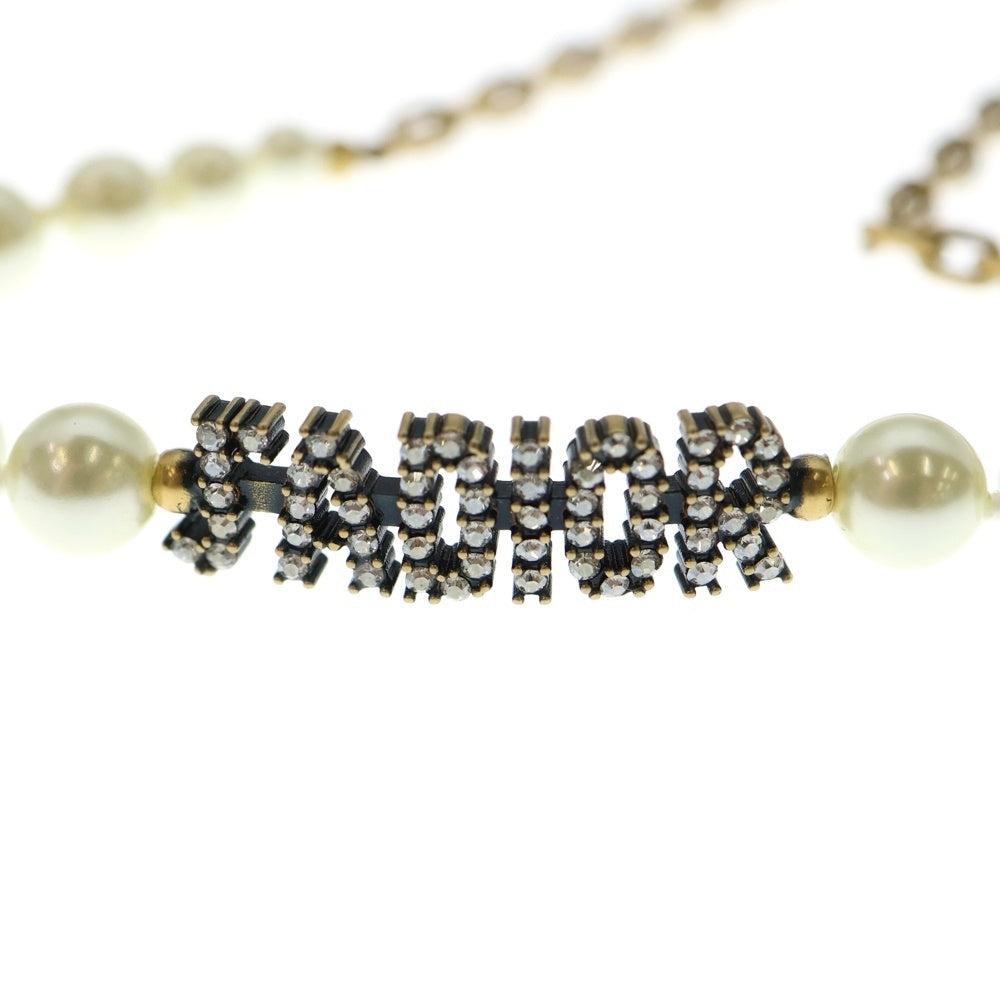 DIOR(ディオール) ジャディオール パールラインストーンネックレス チョーカー ゴールド N1113ADRCY