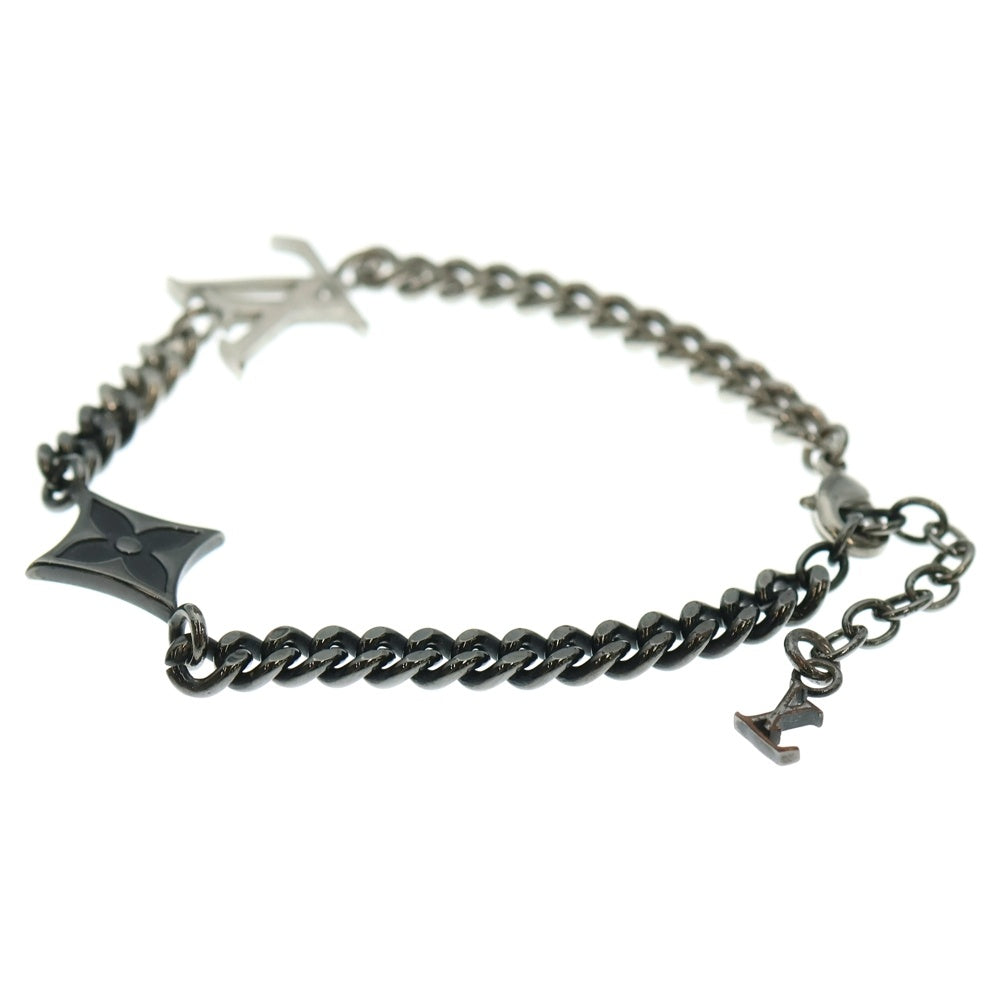 LOUIS VUITTON(ルイヴィトン) ブレスレット・LV インスティンクト メタル チェーン ブレスレット シルバー ガンメタ M00508