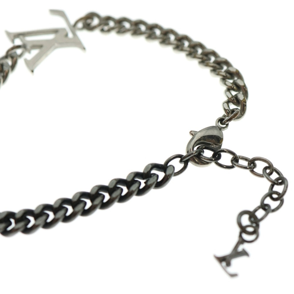 LOUIS VUITTON(ルイヴィトン) ブレスレット・LV インスティンクト メタル チェーン ブレスレット シルバー ガンメタ M00508