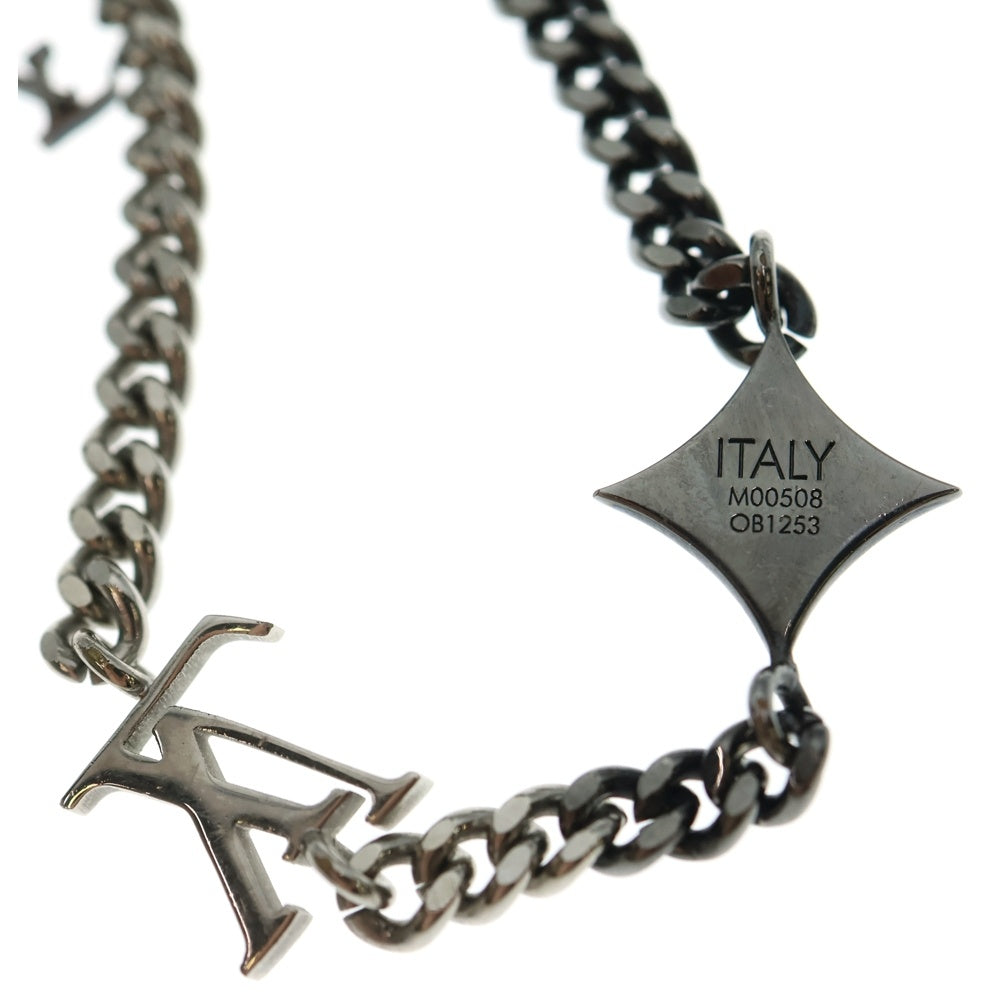 LOUIS VUITTON(ルイヴィトン) ブレスレット・LV インスティンクト メタル チェーン ブレスレット シルバー ガンメタ M00508