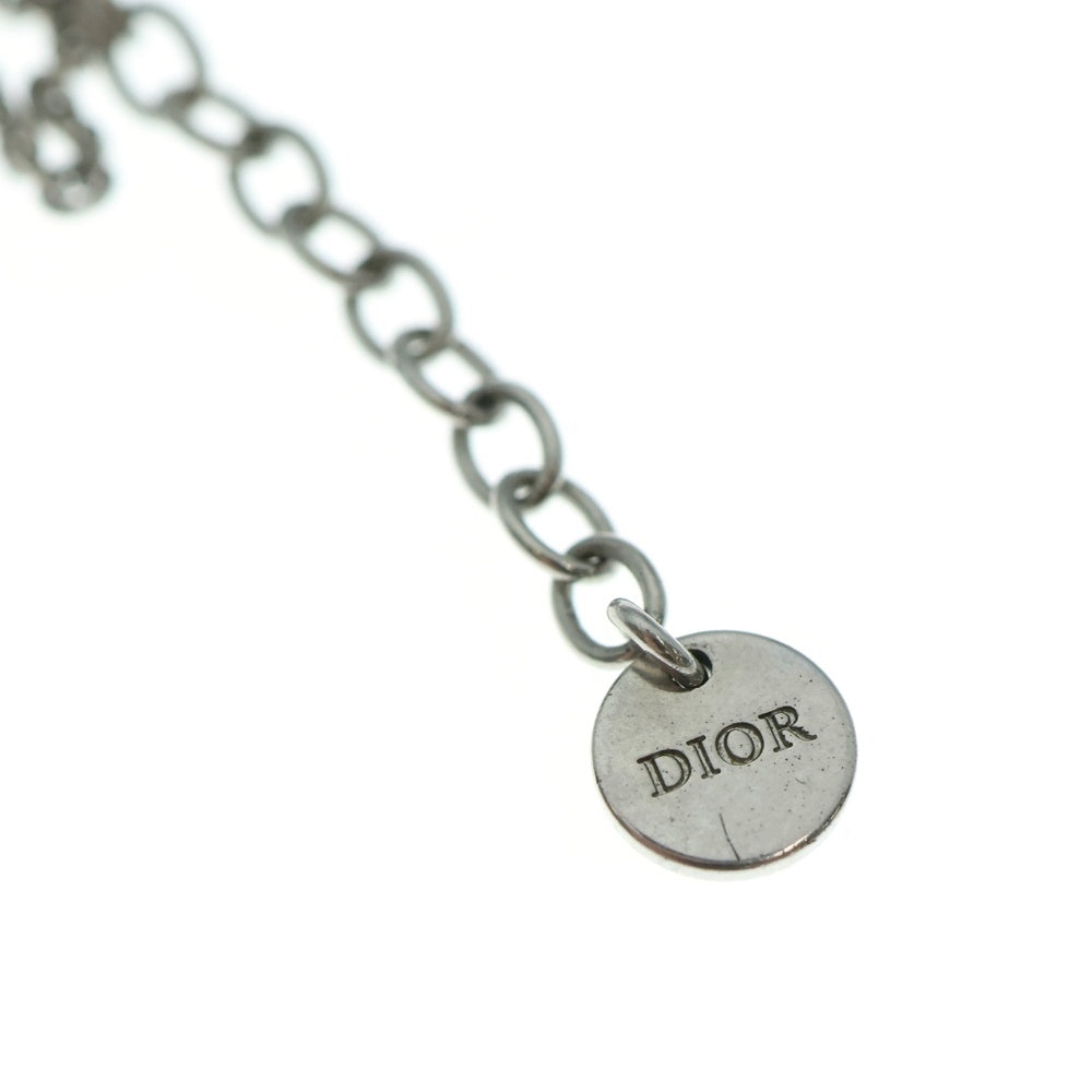DIOR(ディオール) ロゴパール ネックレス ペンダント チェーン シルバー