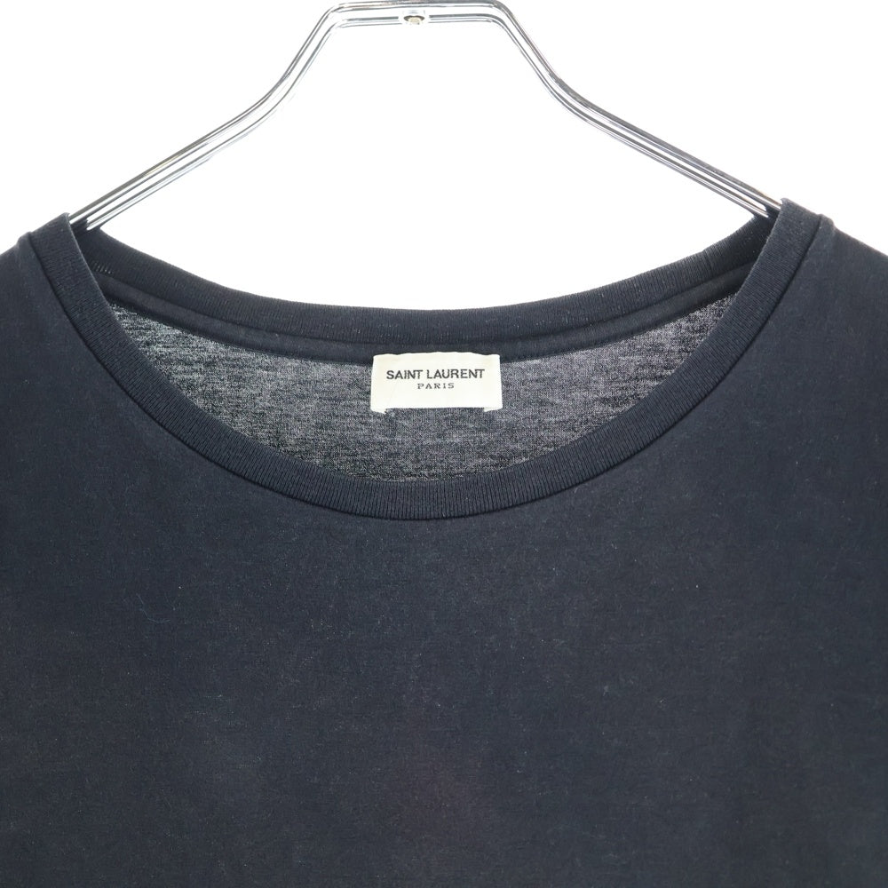 SAINT LAURENT PARIS(サンローランパリ) ロゴ 半袖Tシャツ ブラック #M 464572